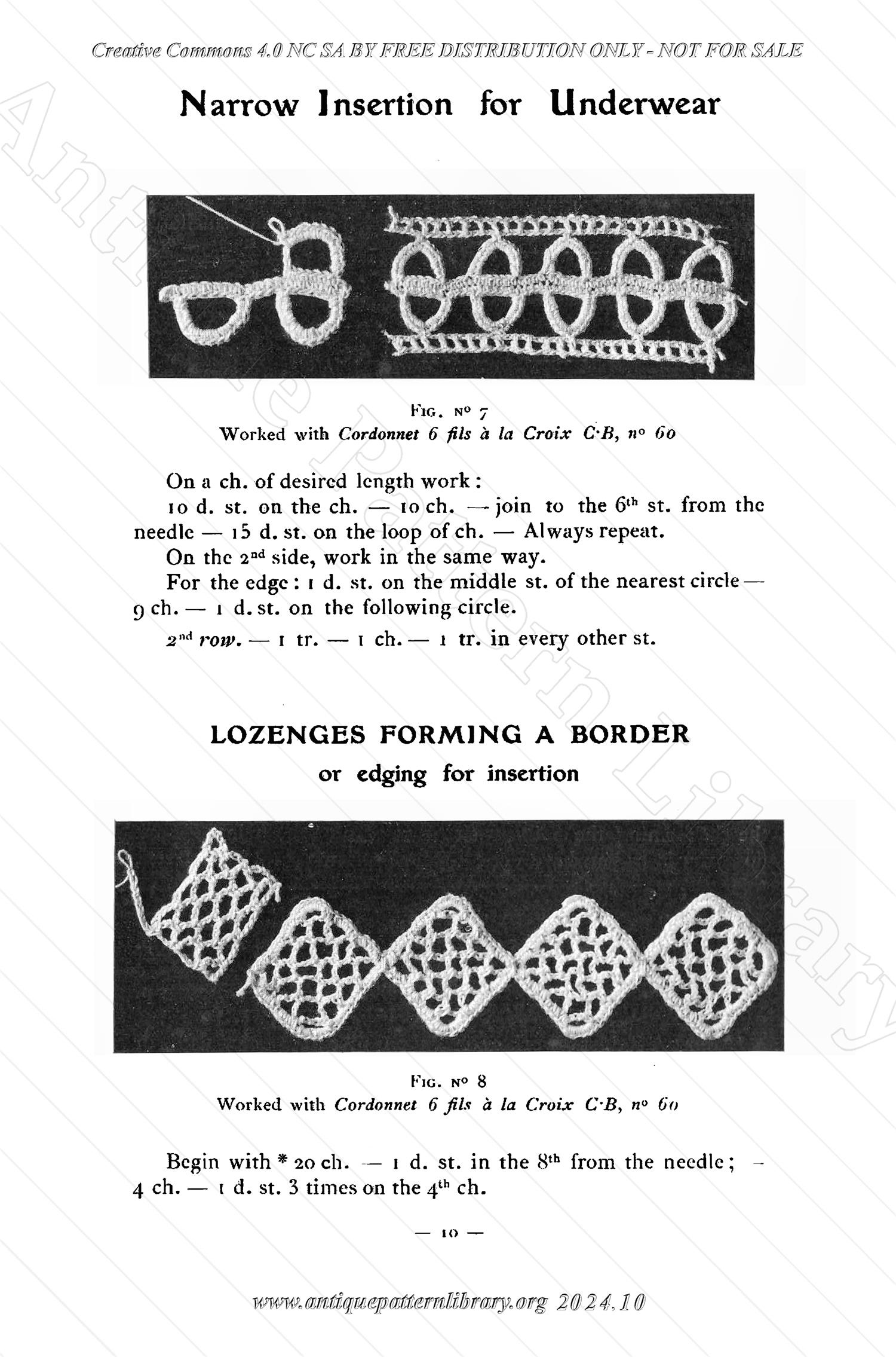 B-JA002 How to Make Crochet Lace, 2nd Album, Collection C.B.