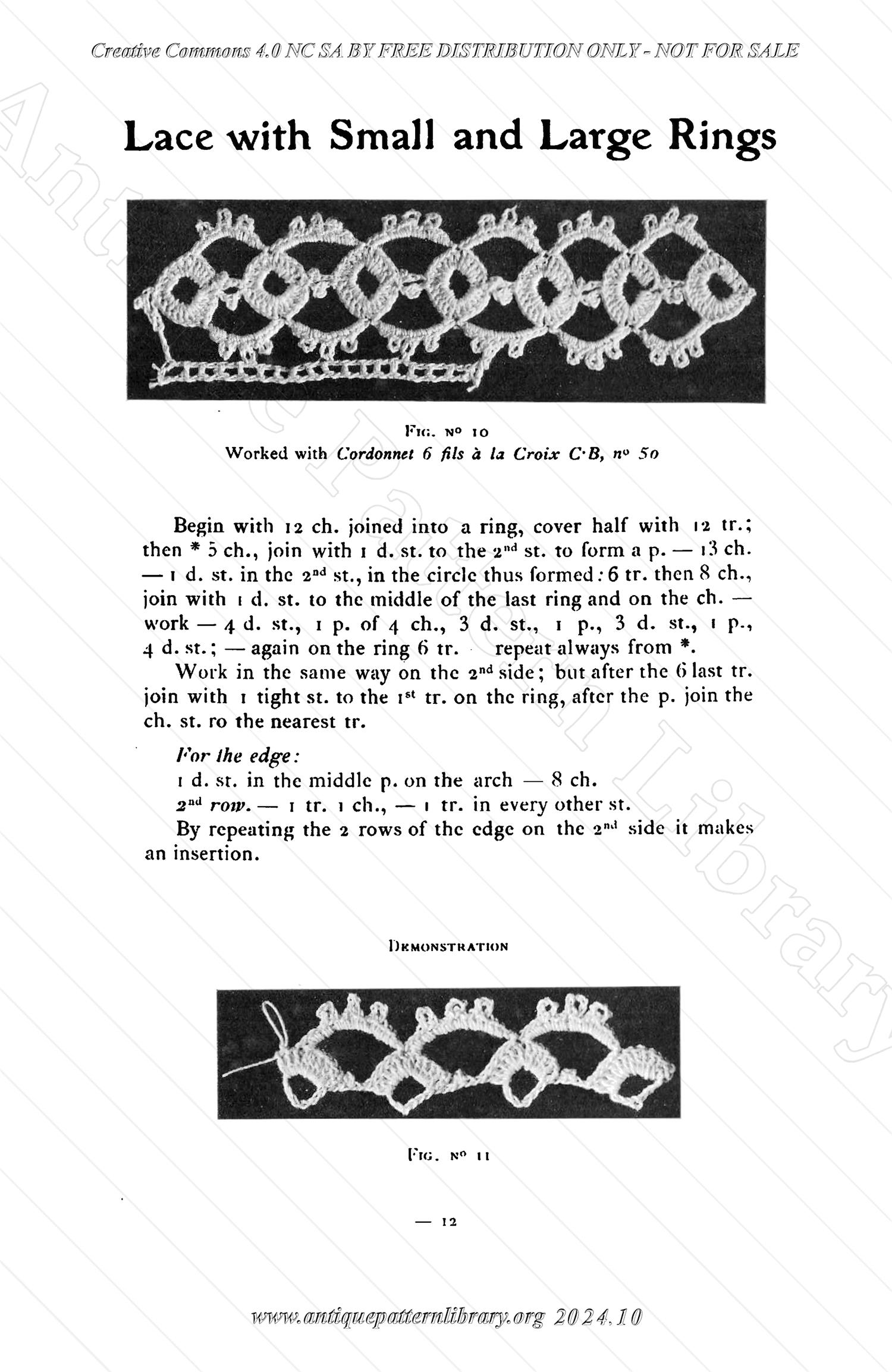 B-JA002 How to Make Crochet Lace, 2nd Album, Collection C.B.