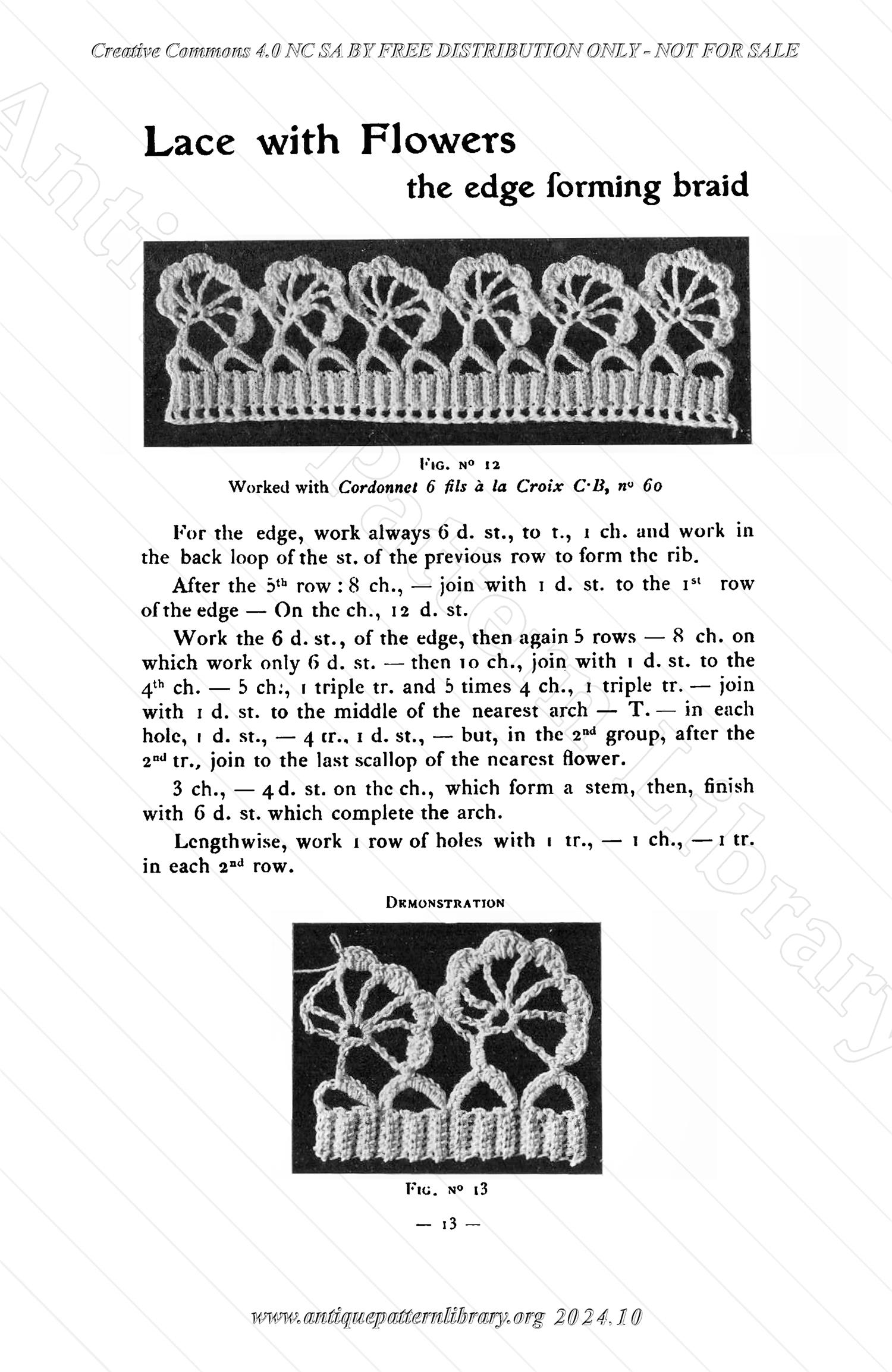 B-JA002 How to Make Crochet Lace, 2nd Album, Collection C.B.