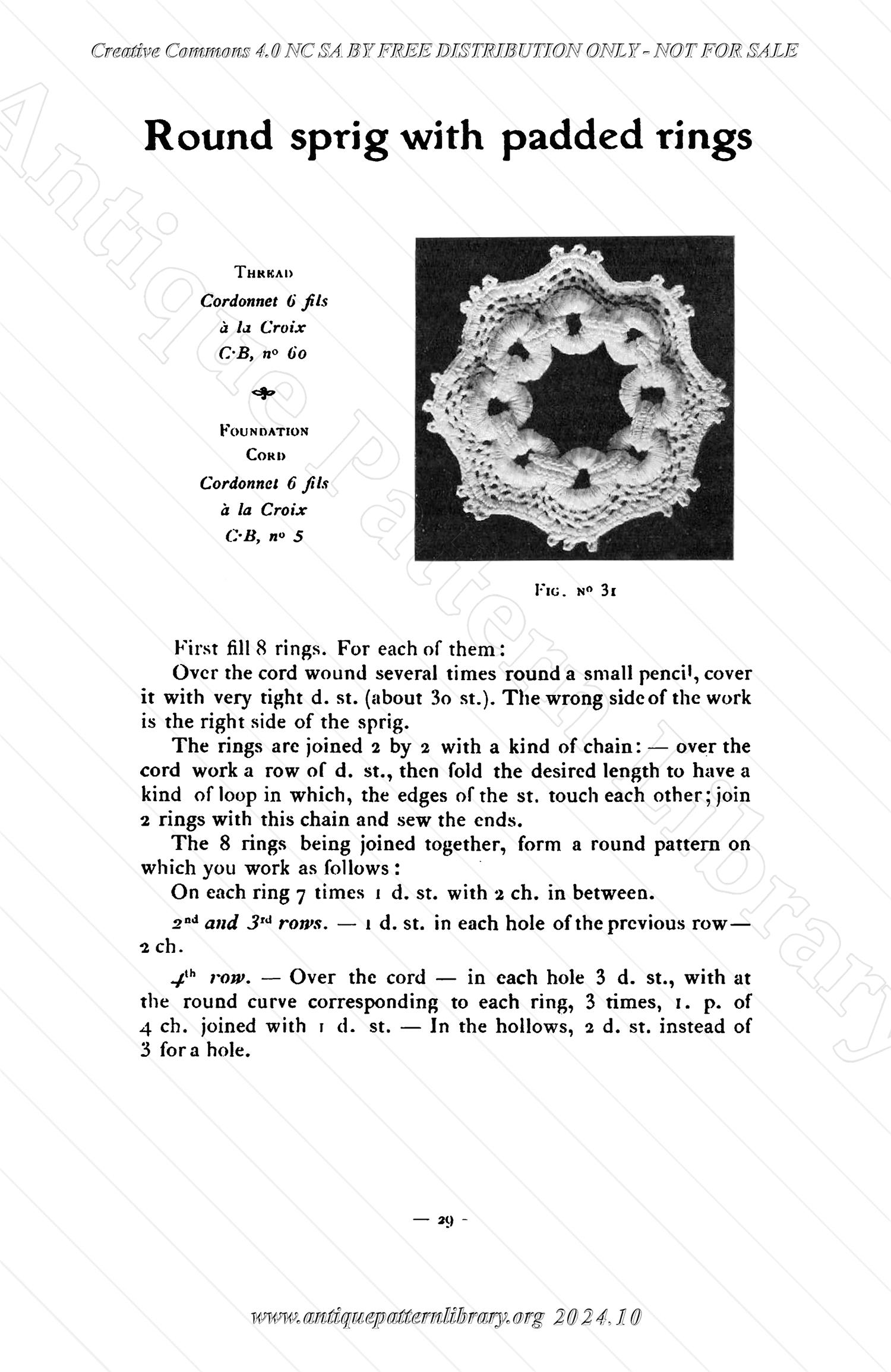 B-JA002 How to Make Crochet Lace, 2nd Album, Collection C.B.