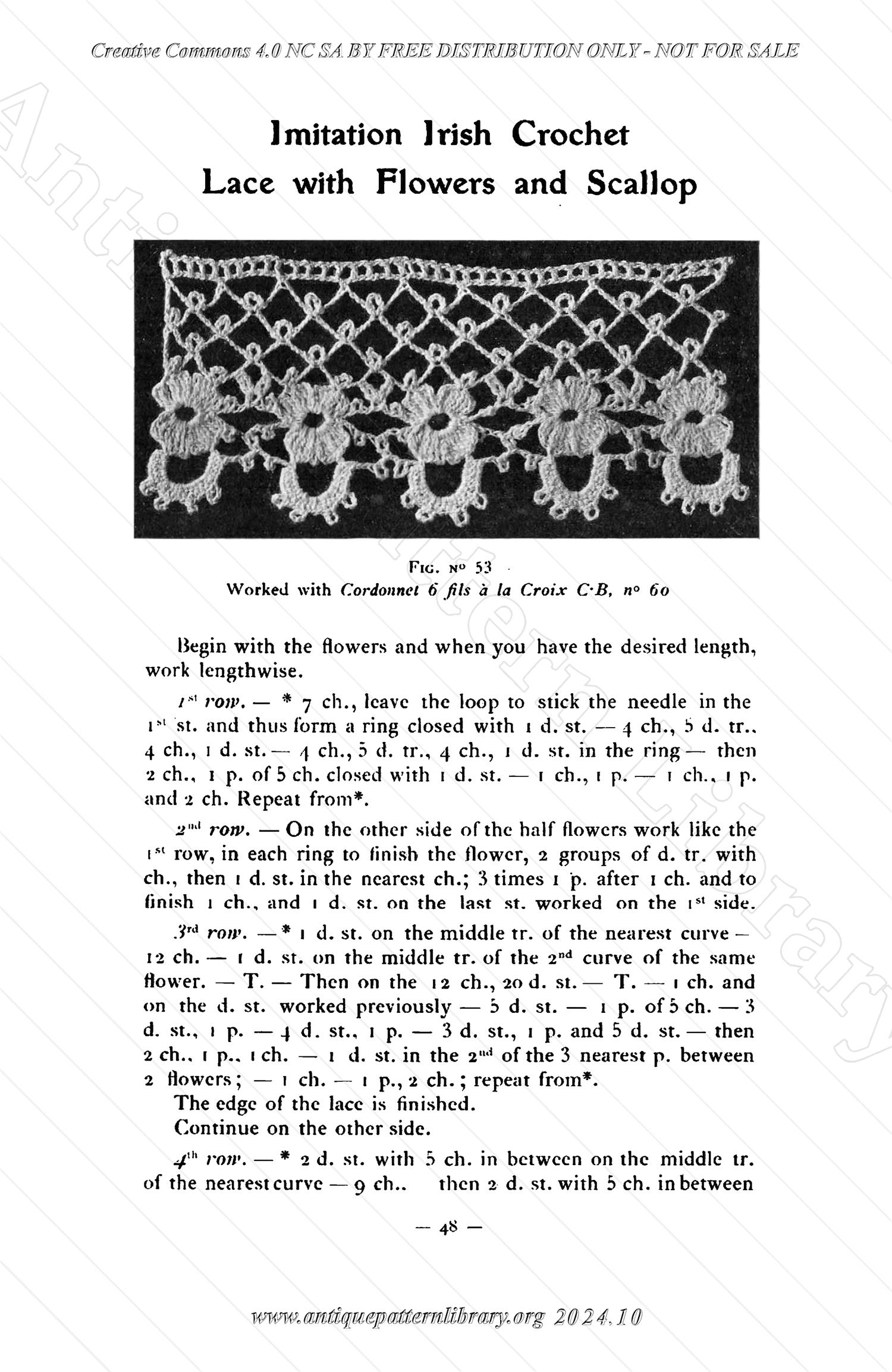 B-JA002 How to Make Crochet Lace, 2nd Album, Collection C.B.