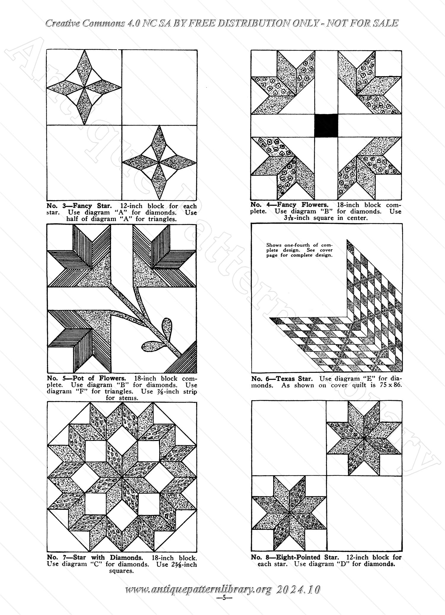 C-YS204 Grandmother Clark's Patchwork Quilt Designs