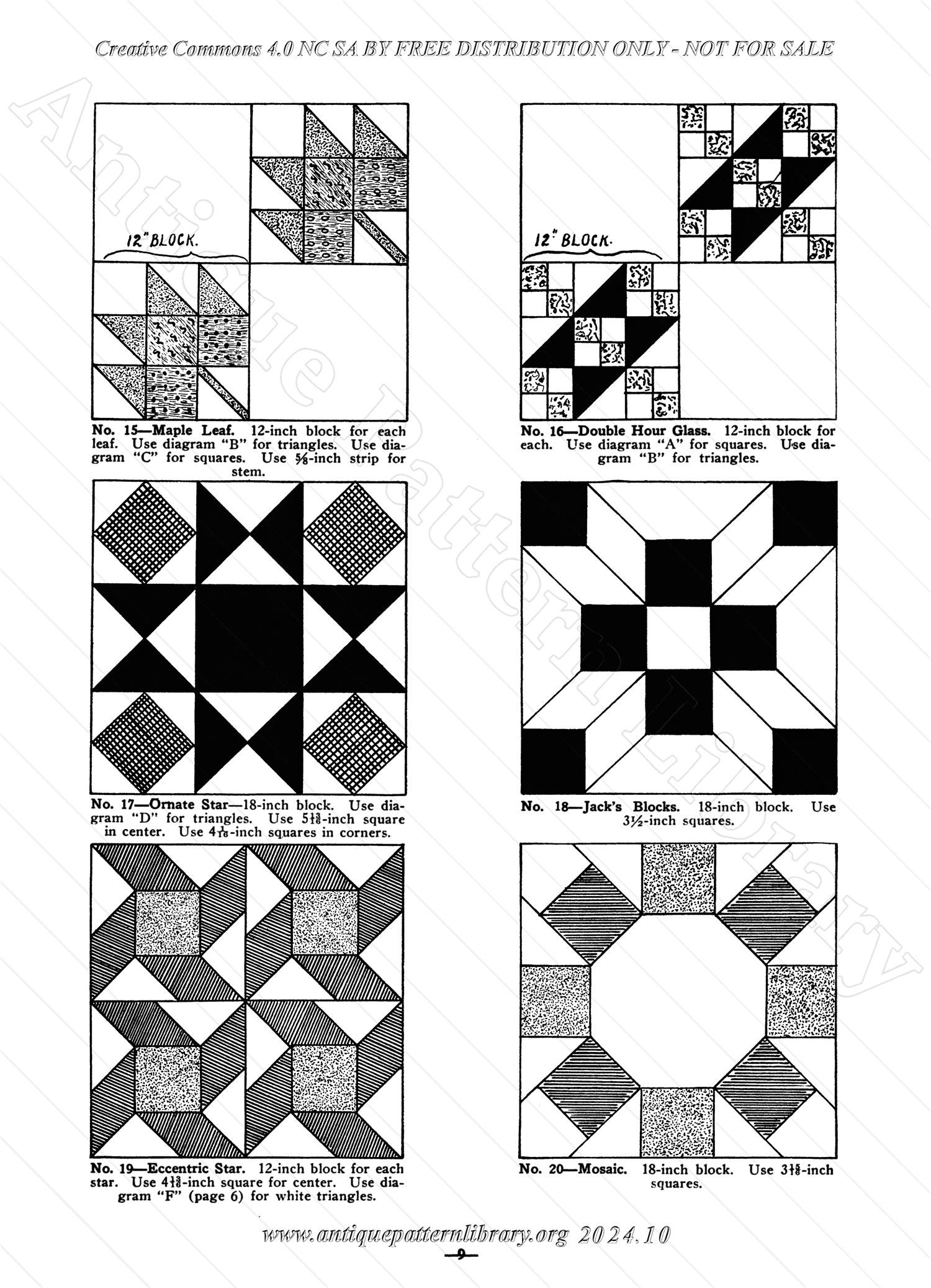 C-YS204 Grandmother Clark's Patchwork Quilt Designs