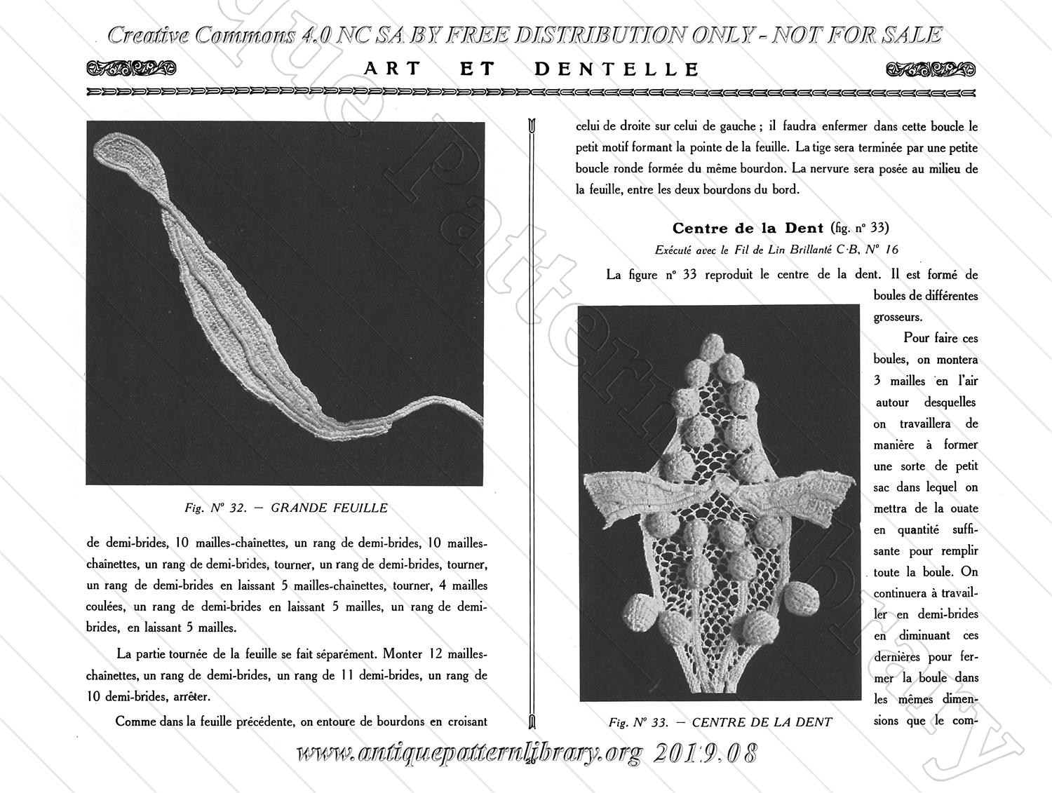 F-II004 Le Venise au Crochet - Objets de Layette