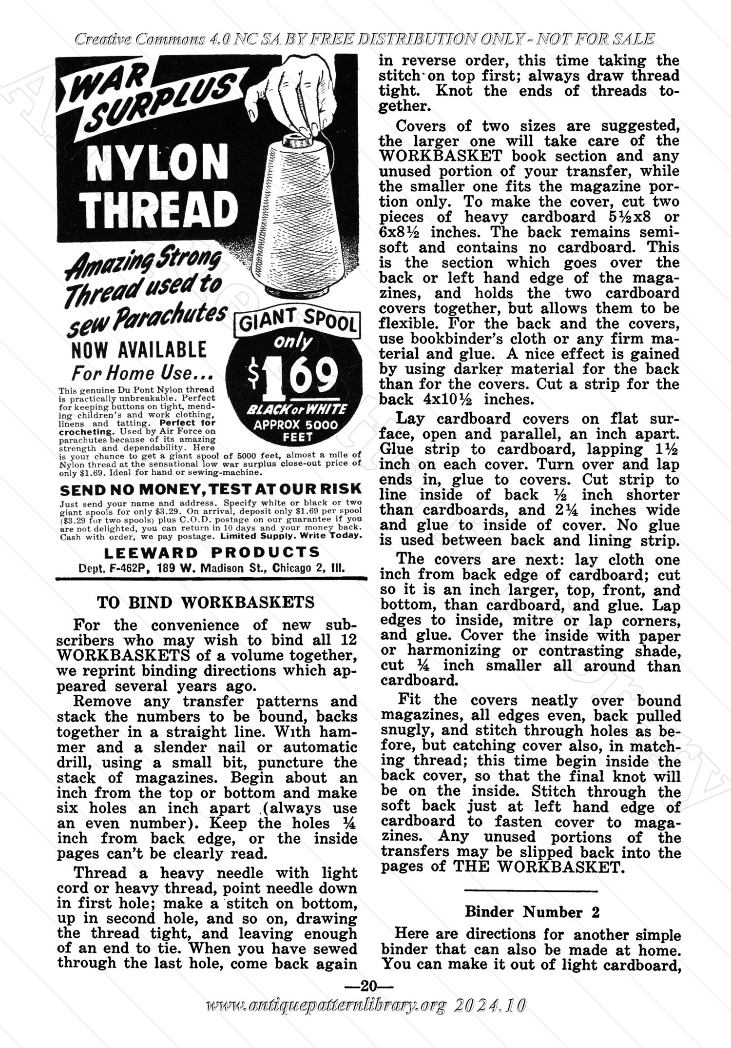 I-WB142 The Workbasket Volume 14 November 1948 No. 2