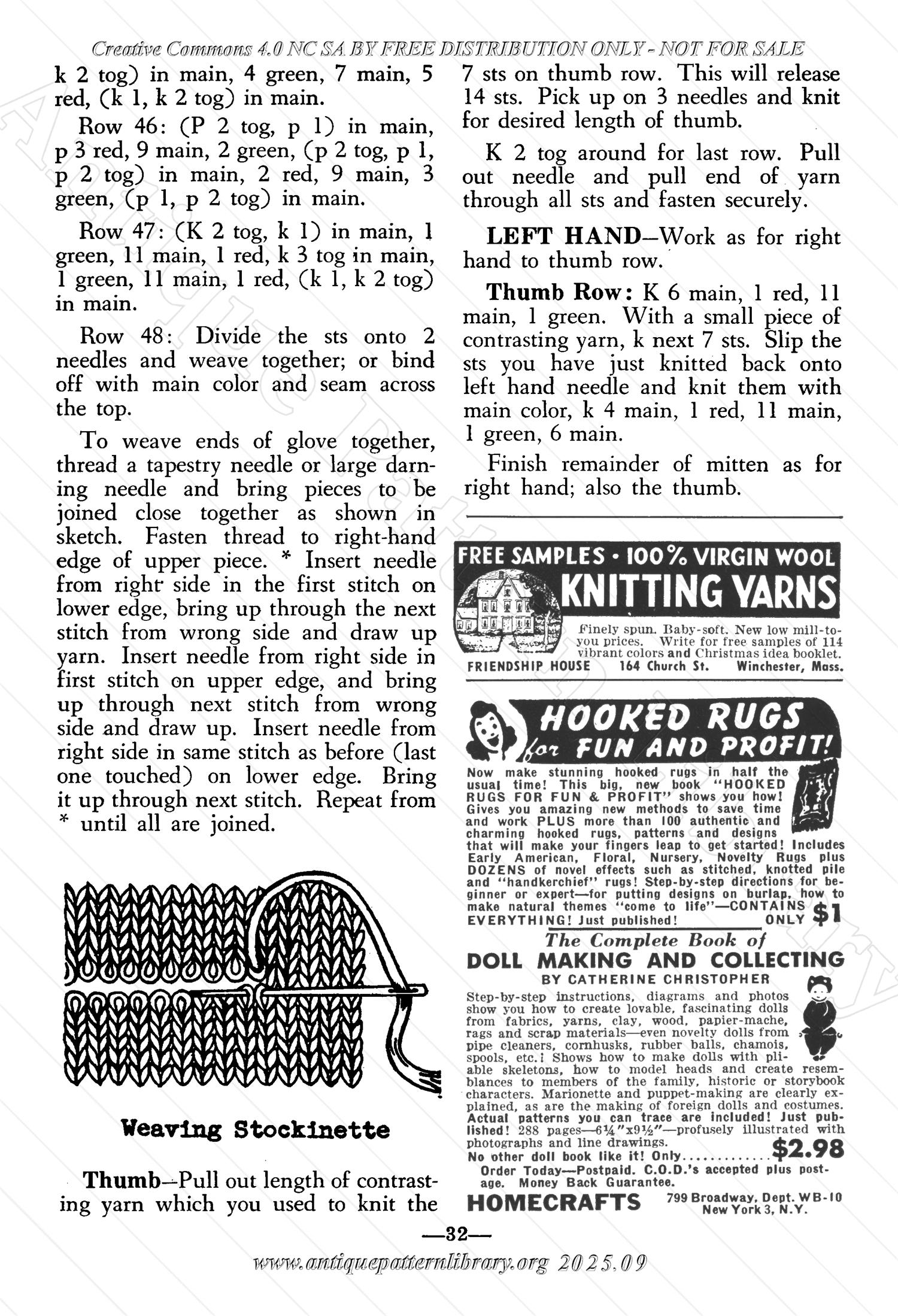 I-WB152 The Workbasket Volume 15 November 1949  No. 2