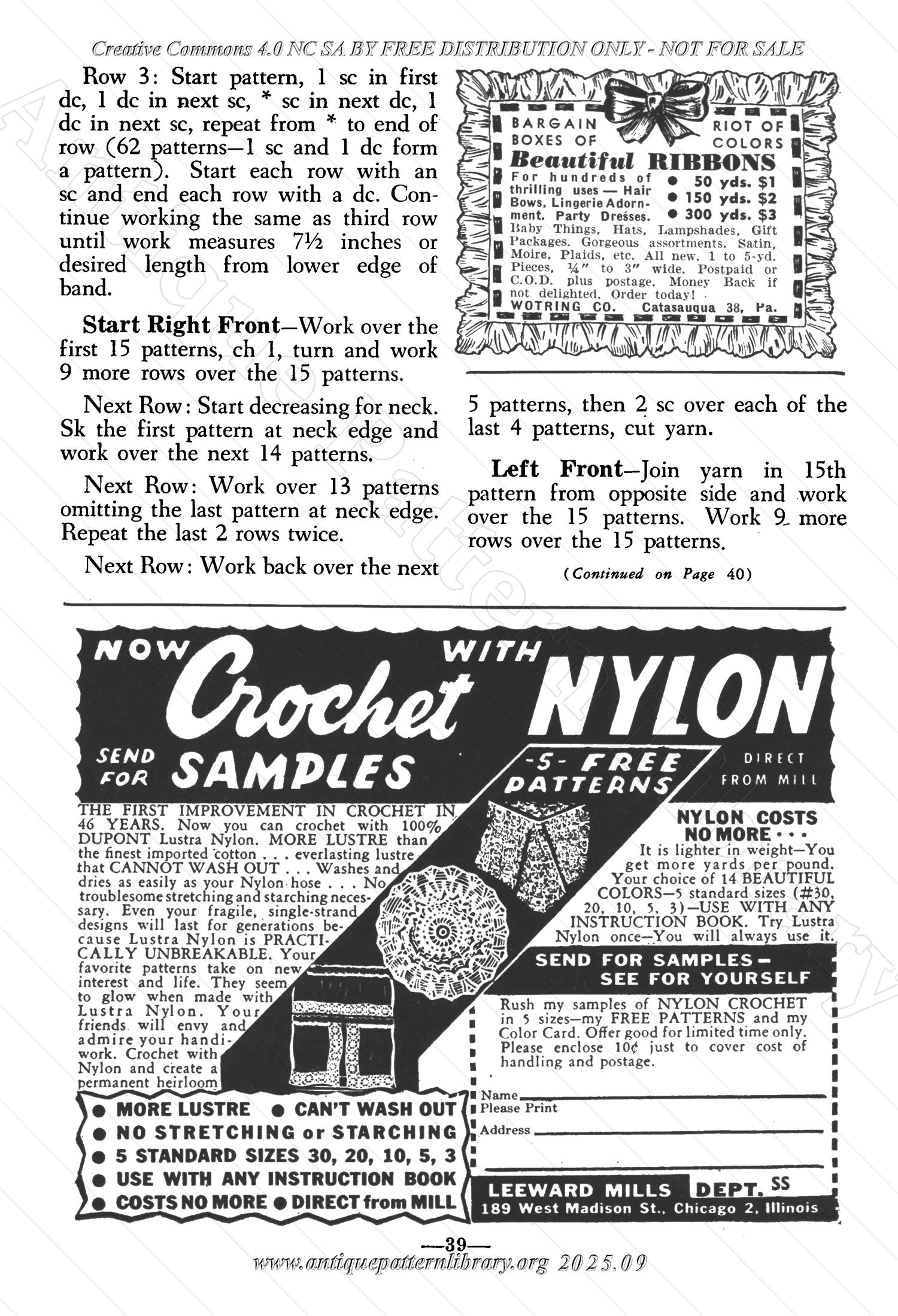 I-WB152 The Workbasket Volume 15 November 1949  No. 2