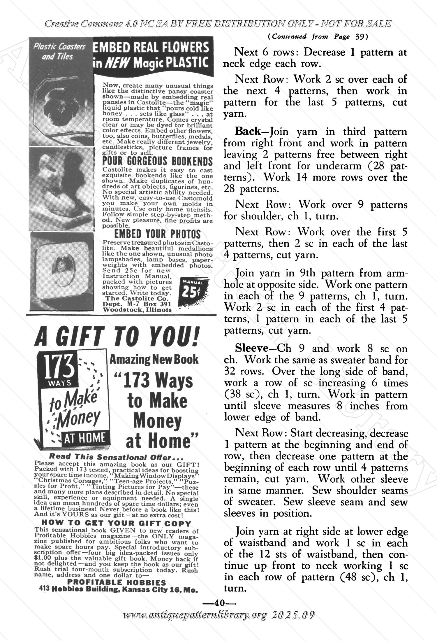 I-WB152 The Workbasket Volume 15 November 1949  No. 2
