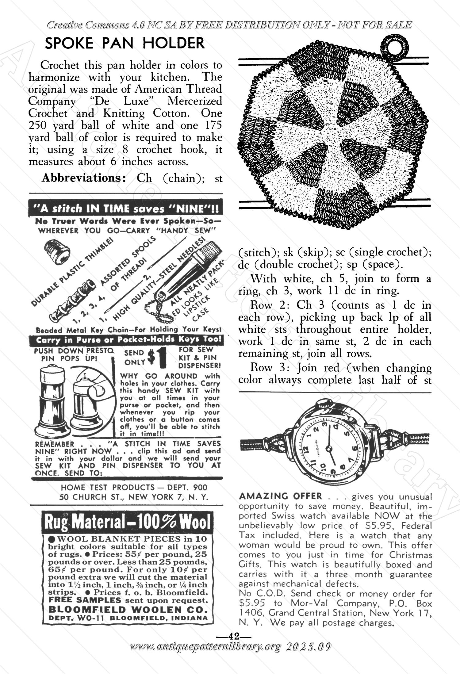 I-WB152 The Workbasket Volume 15 November 1949  No. 2