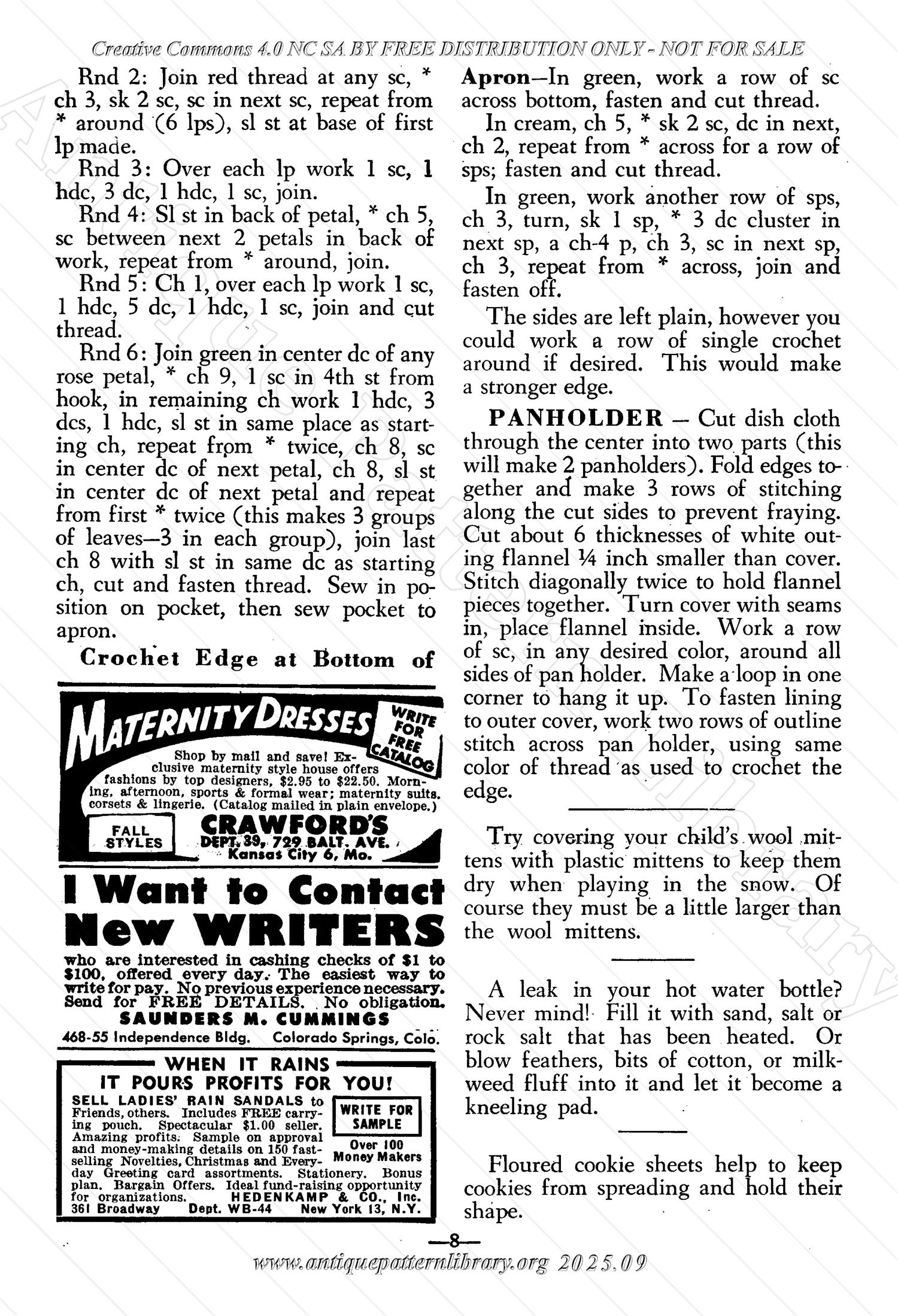 I-WB161 The Workbasket Volume 16 October 1950 Number 1