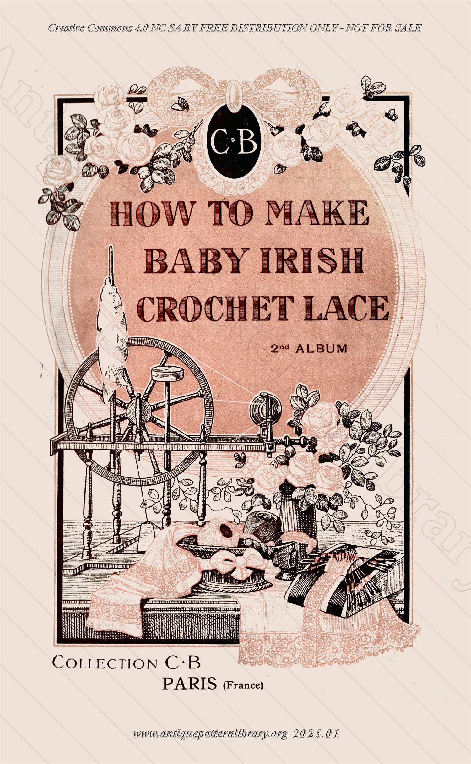 P-NK001 How to make Baby Irish Crochet Lace (2nd Album)