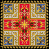 A-MH021 Quart pattern for pillow or square rug