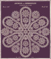 A-MH174 Journal des Demoiselles -  Six-pointed star tatted doily