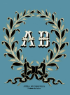 A-MH181 Journal des Demoiselles - AB Monogram in garland of wheat