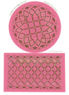 A-MH191 Journal des Demoiselles - Round and rectangular embroidery design