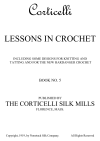 B-PB001 Corticelli - Lessons in Crochet and Tatting and for the new Hardanger Crochet