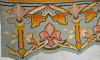 E-CW001 Ecclesiastical valance with lilies and initial M