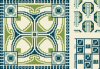 F-IS058 Art-Deco geometric pattern