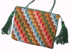 F-RT001 Purse embroidered in Berlin woolwork