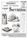 K-WK014 Weldon's Guide to Folding Serviettes