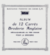 M-WS002 Album de 12 Carrs Broderie Anglaise