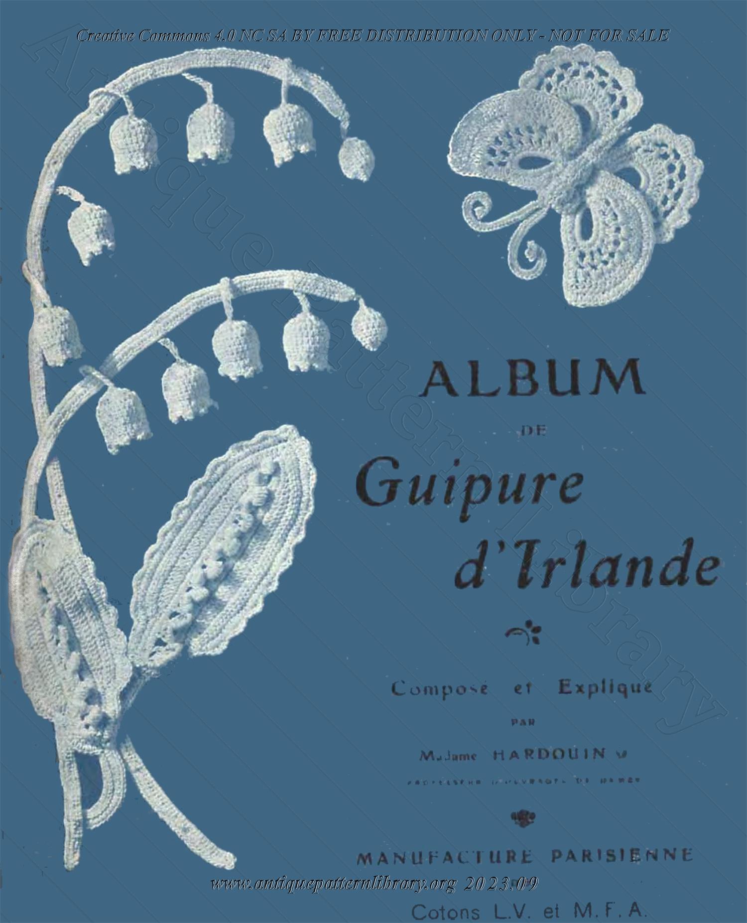 6-DA021 Album de Guipure d'Irlande
