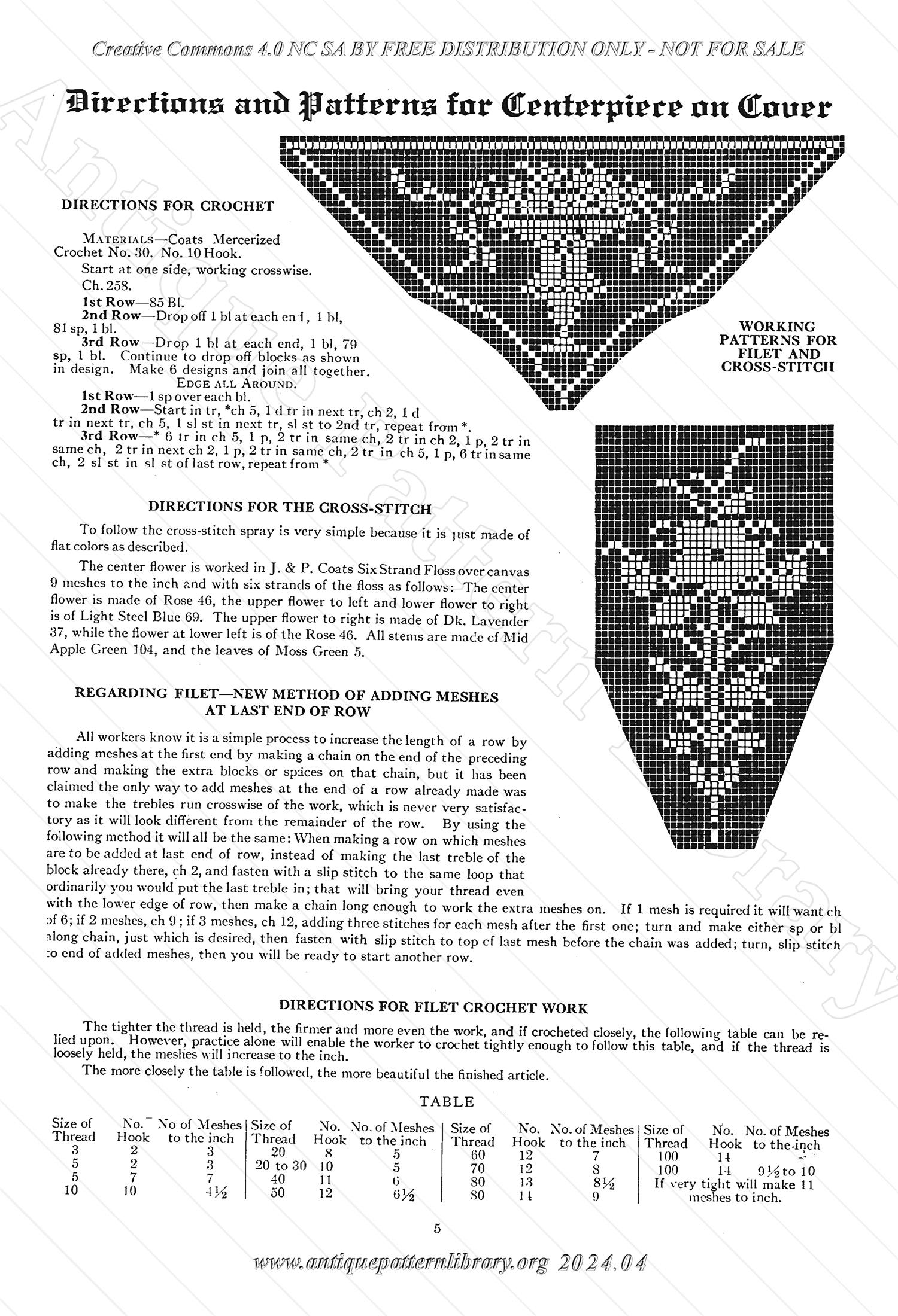 6-TA001 Crochet, Cross Stitch and Tatting