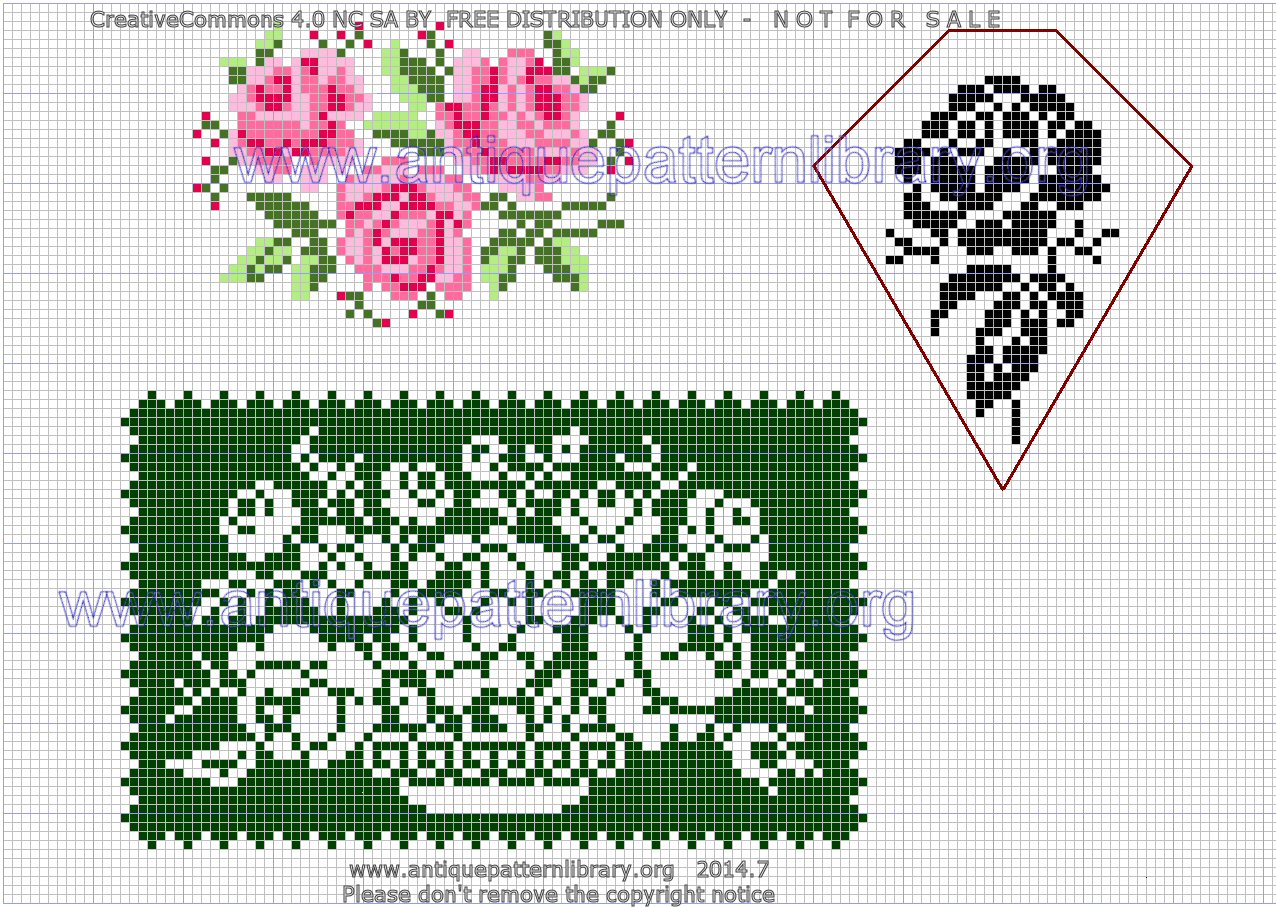 6-TA011 Lily Crochet Design Book No. 71 Roses in Crochet