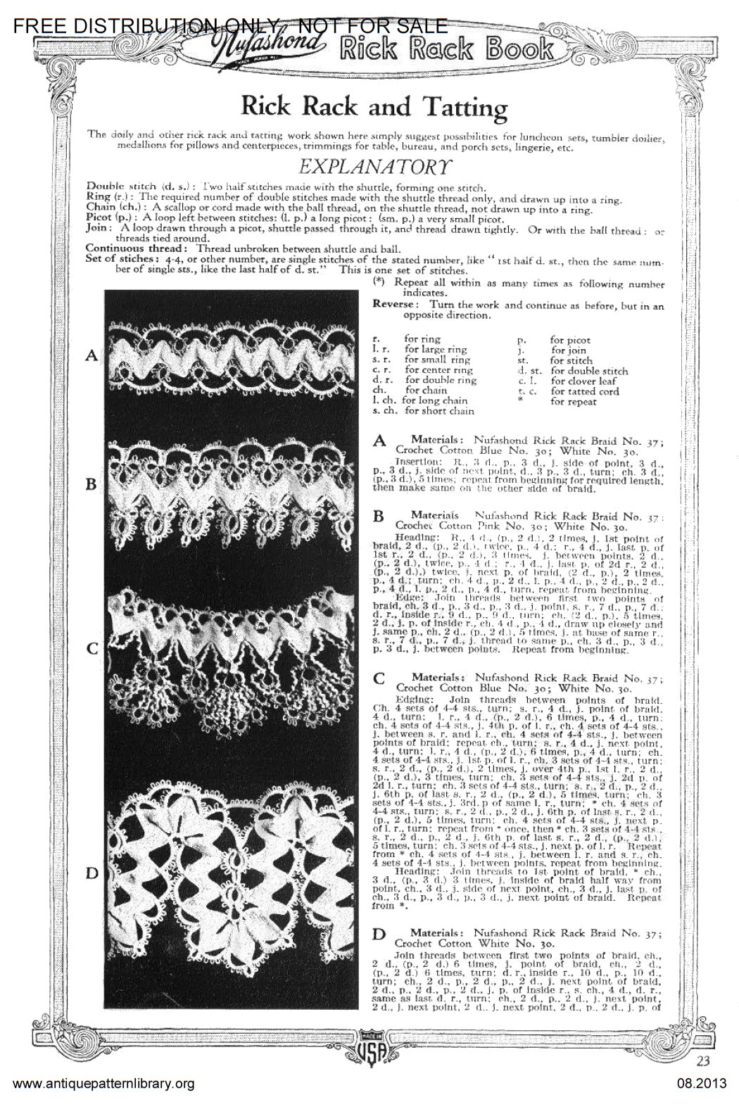 6-TA014 Nufashond Rick Rack Book