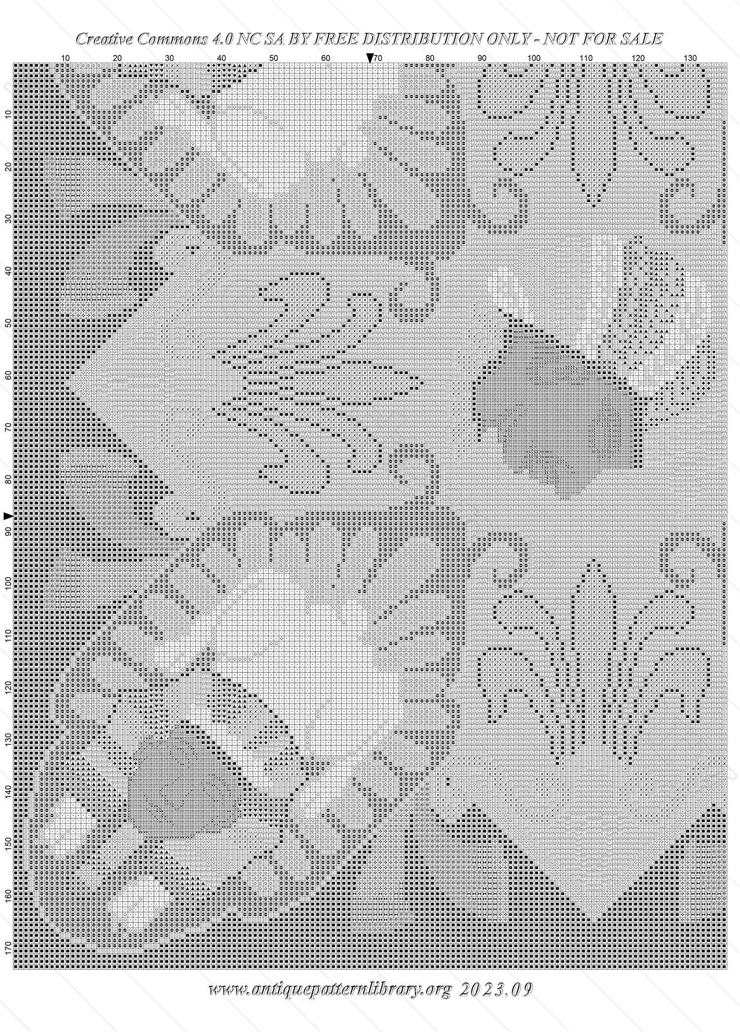A-MH080 Square design with Egyptian inspired motifs