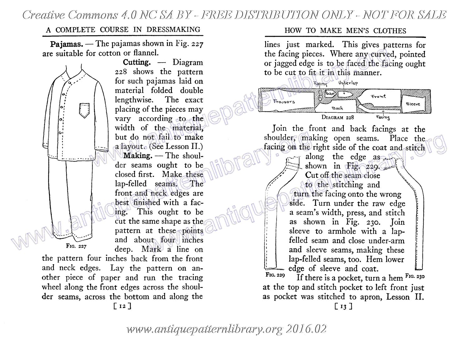 B-SW072 Complete Course in Dressmaking in Twelve Lessons: