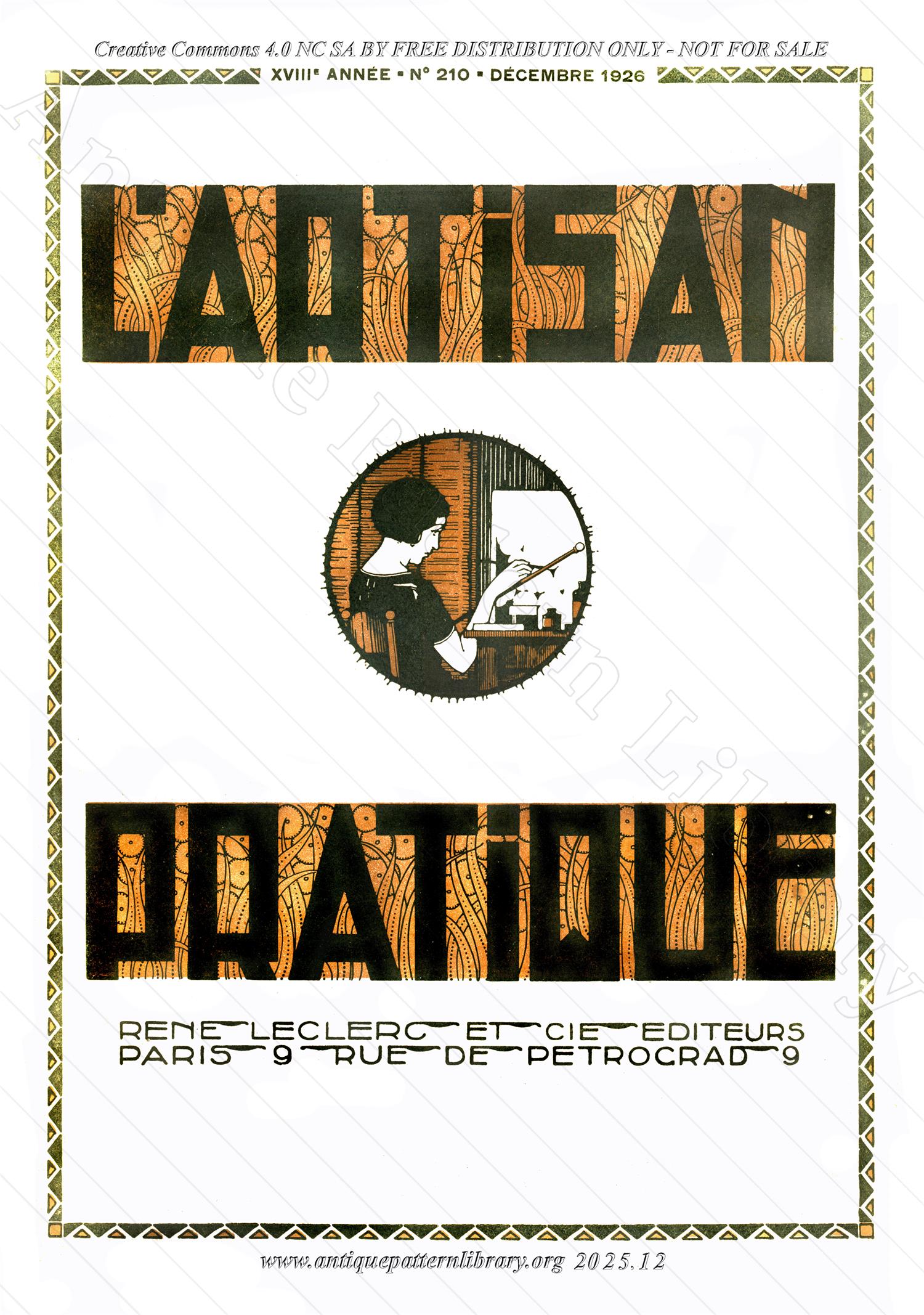 B-YS058 L'Artisan Pratique 210