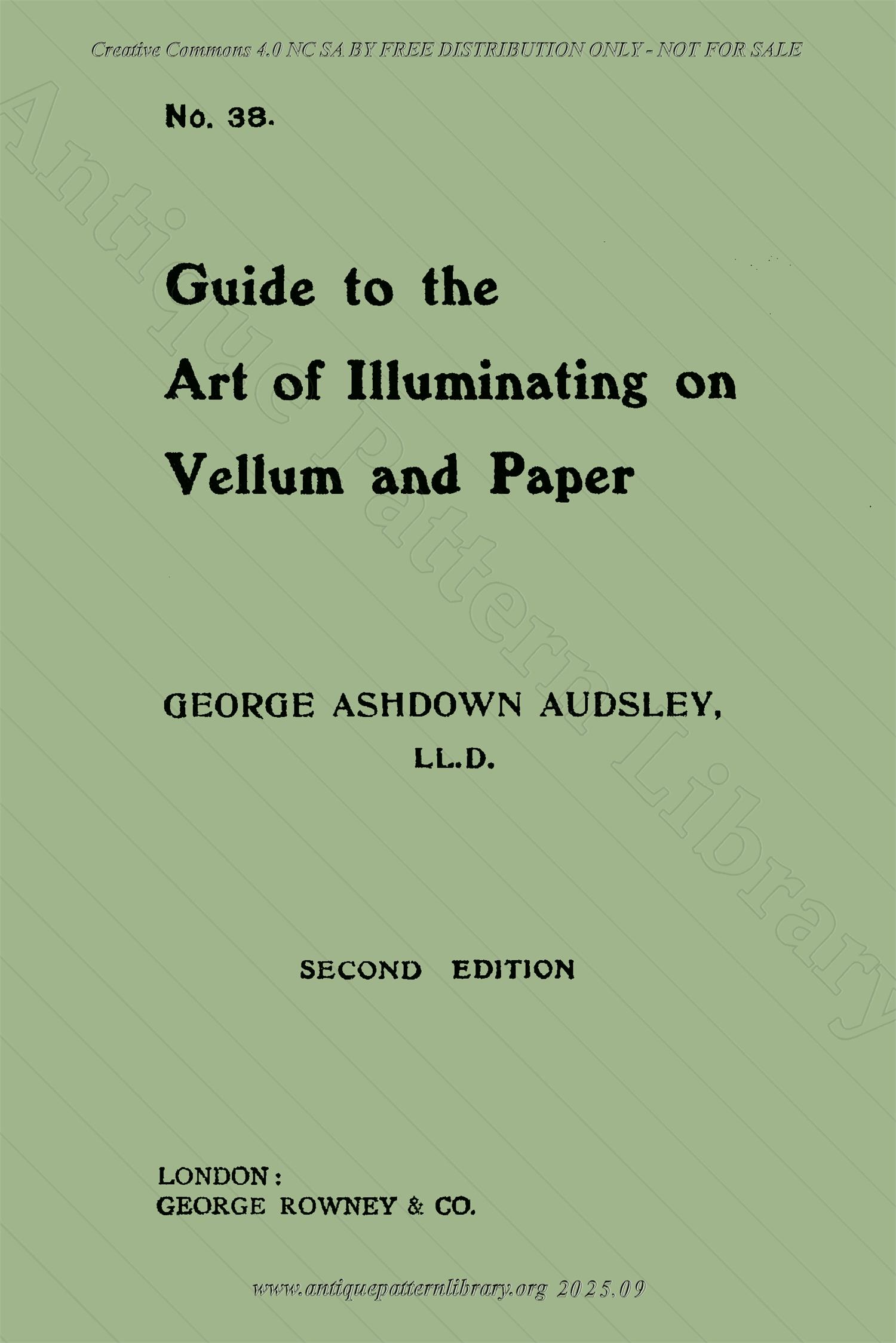B-YS080 Guide to the Art of Illuminating on Vellum and Paper