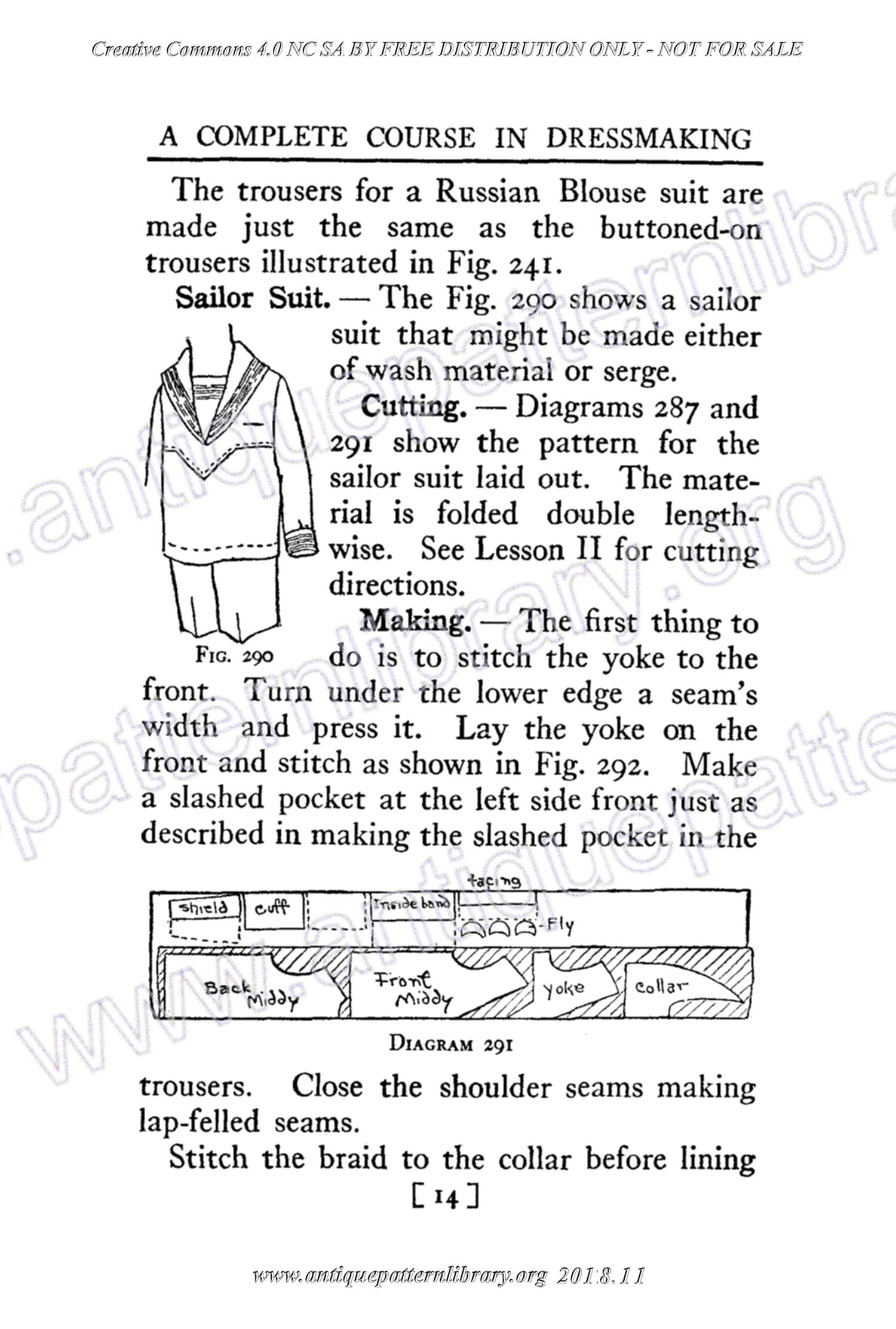 B-YS102 Complete Course in Dressmaking in Twelve Lessons: