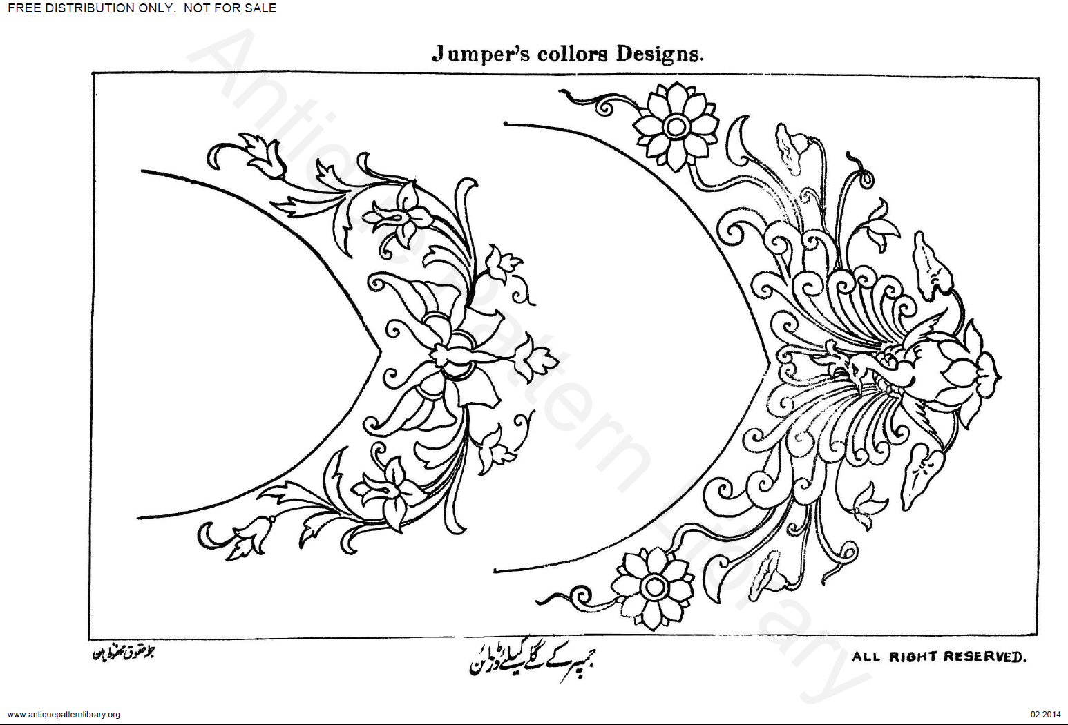 Люневильская вышивка схемы рисунки воротник