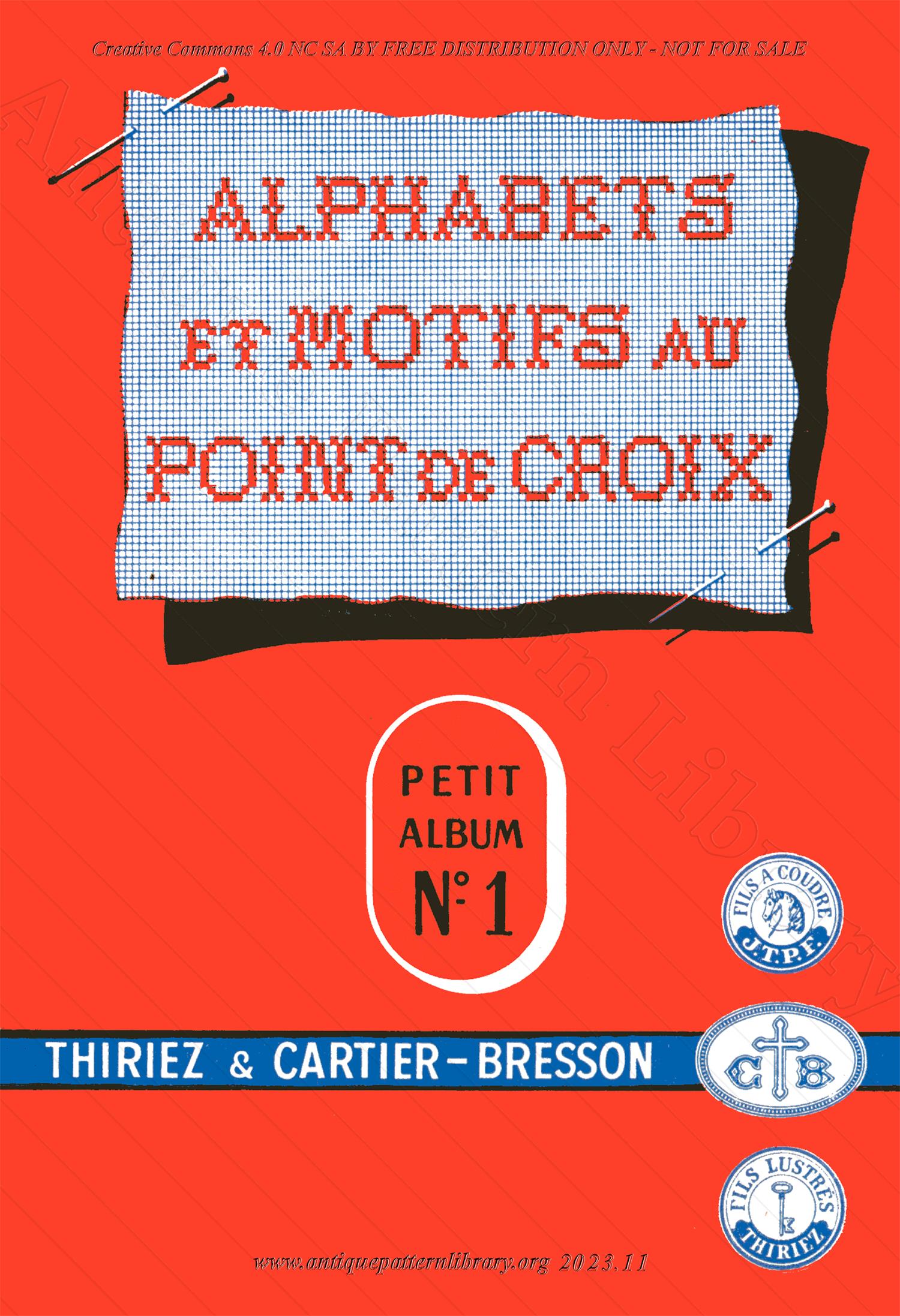 C-PR021 Alphabets et Motifs au Point de Croix
