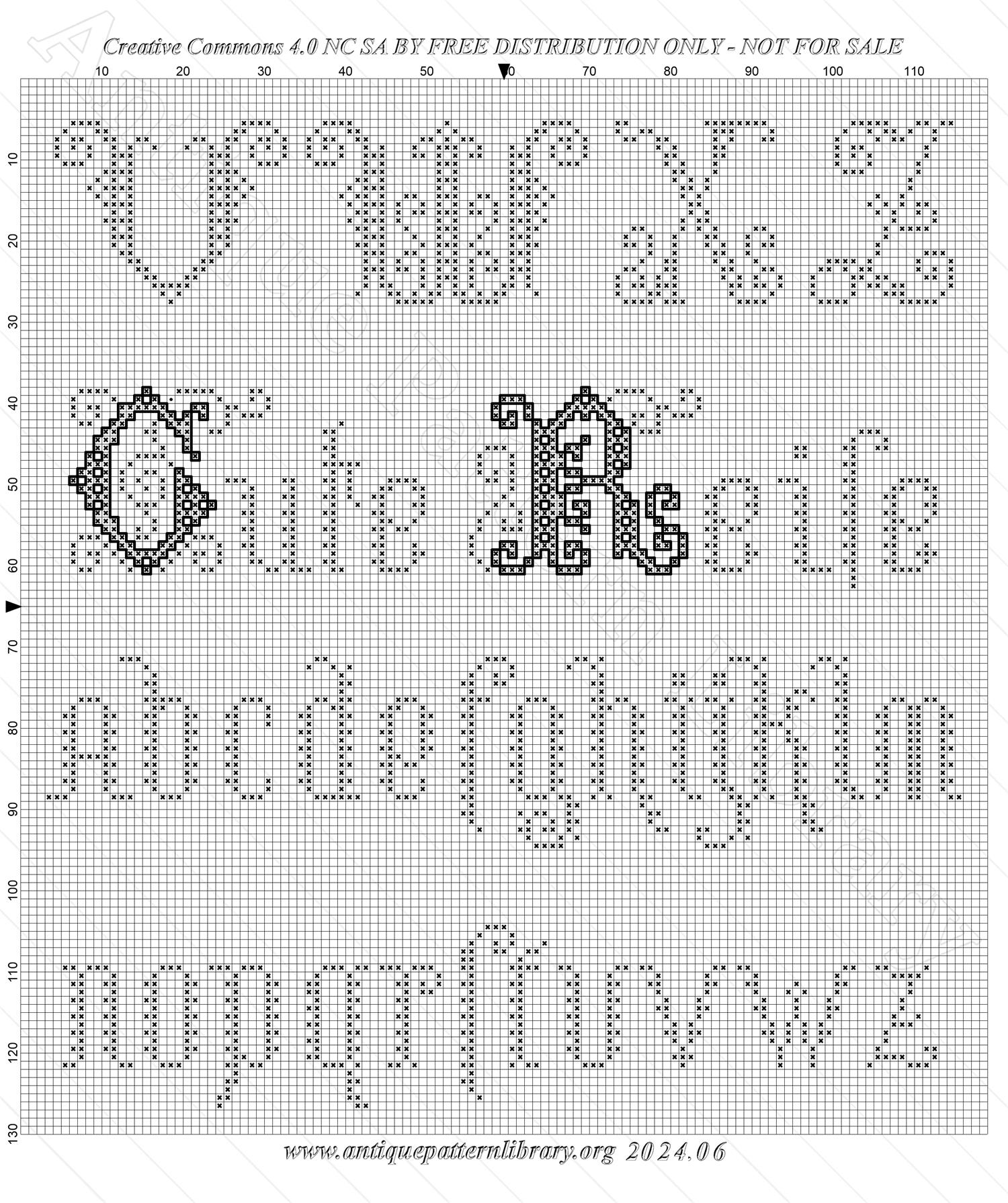 C-SW006 Alphabet Vorlagen fr Baumwoll Stickerei 