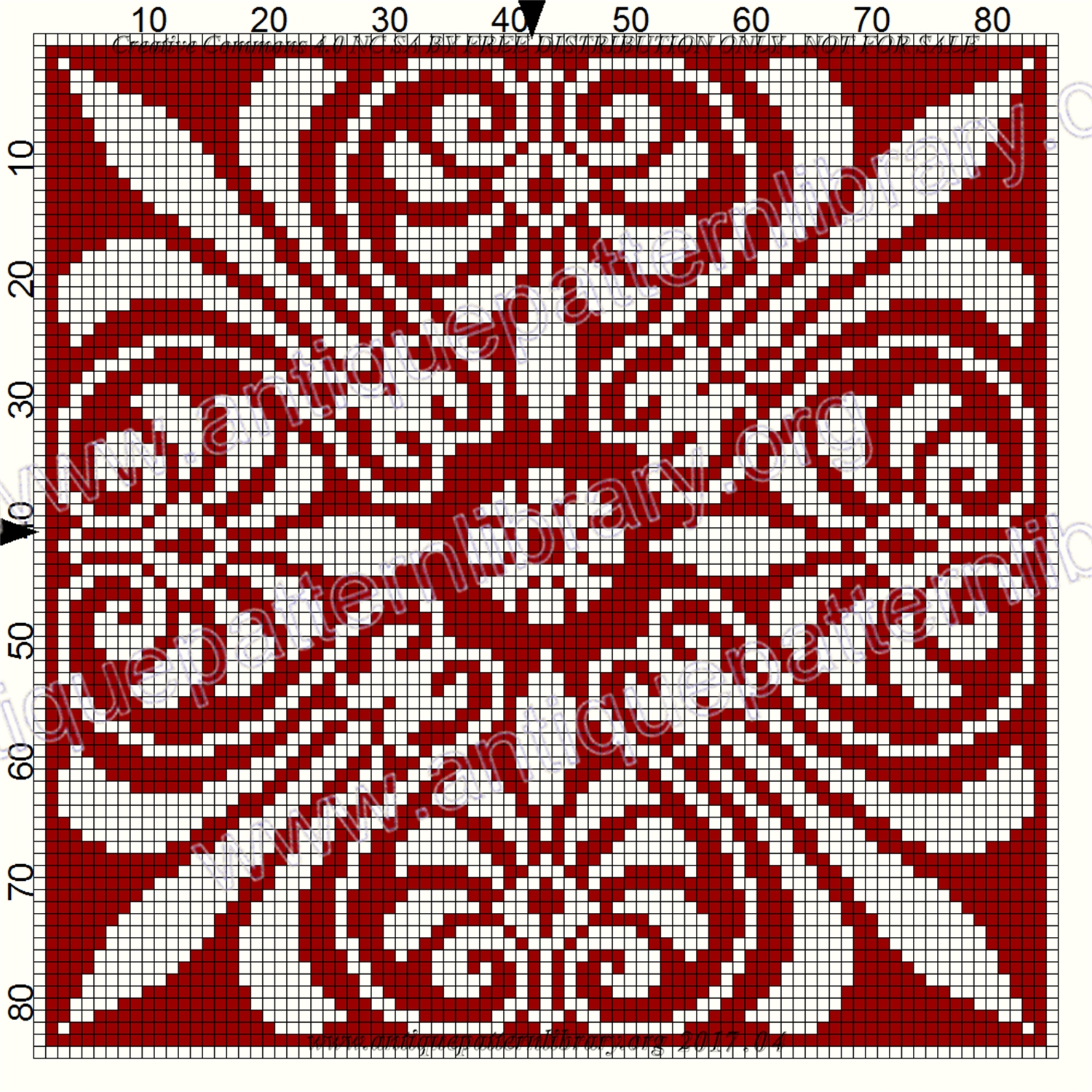 Орнамент для вышивки крестиком подушки