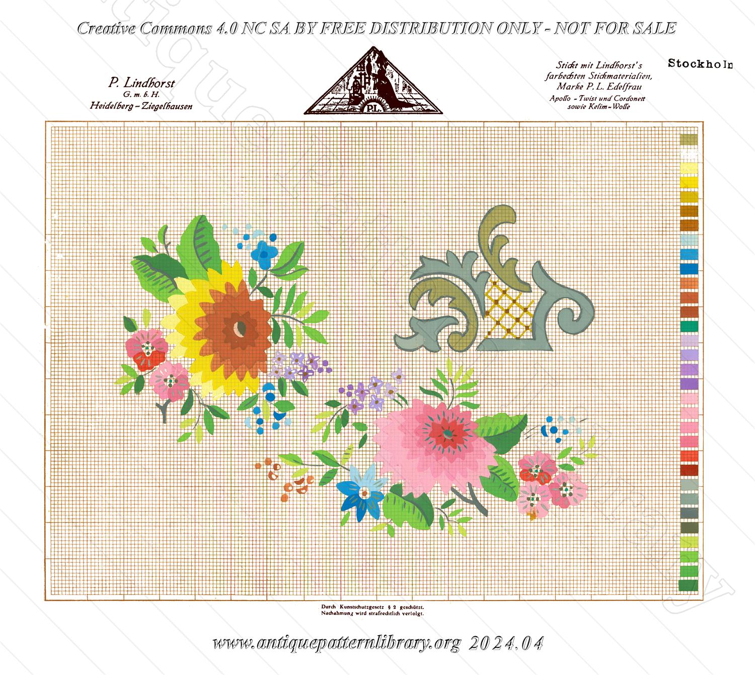 C-YS044 Floral embroidery patterns