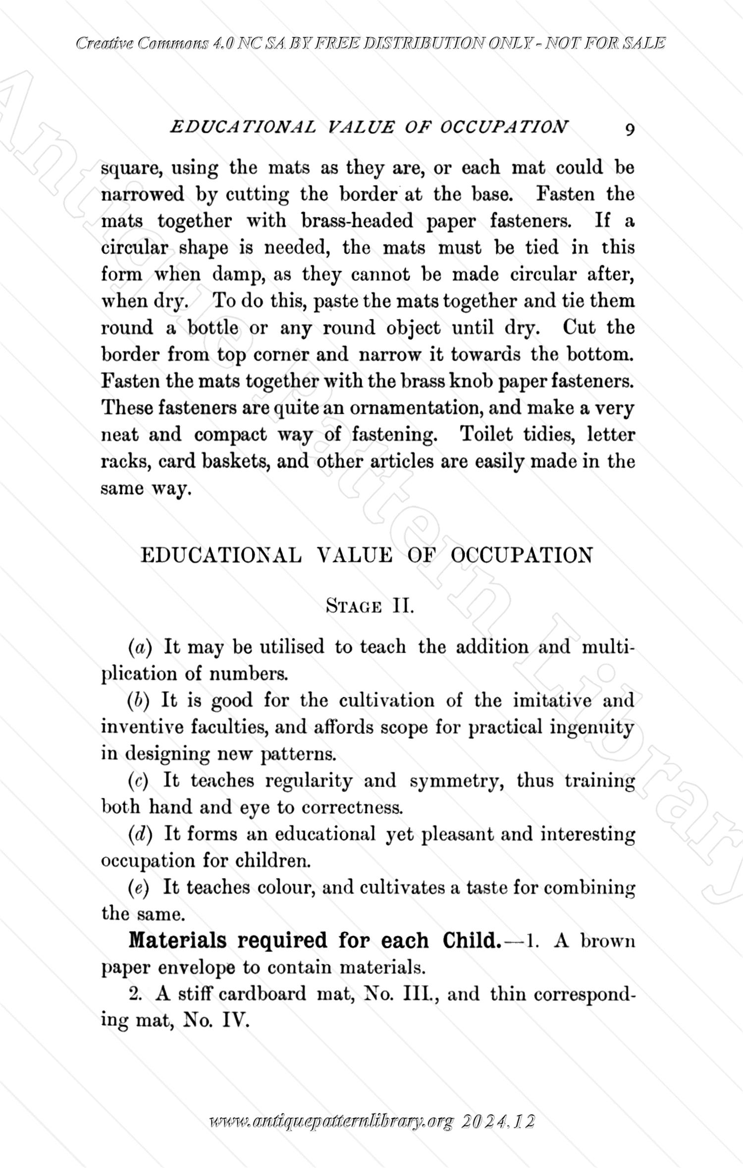 C-YS184 Varied Occupations in Weaving