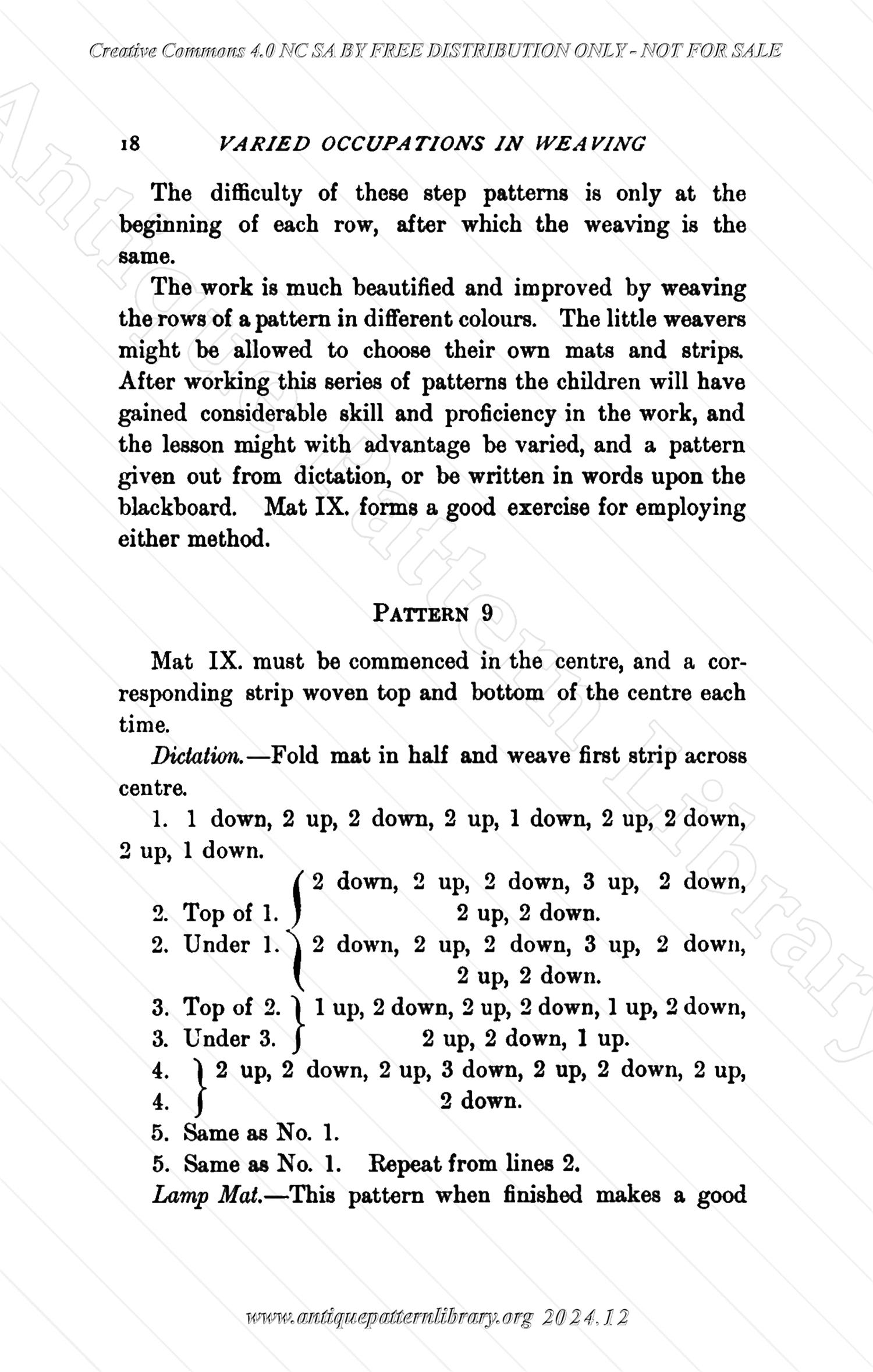 C-YS184 Varied Occupations in Weaving