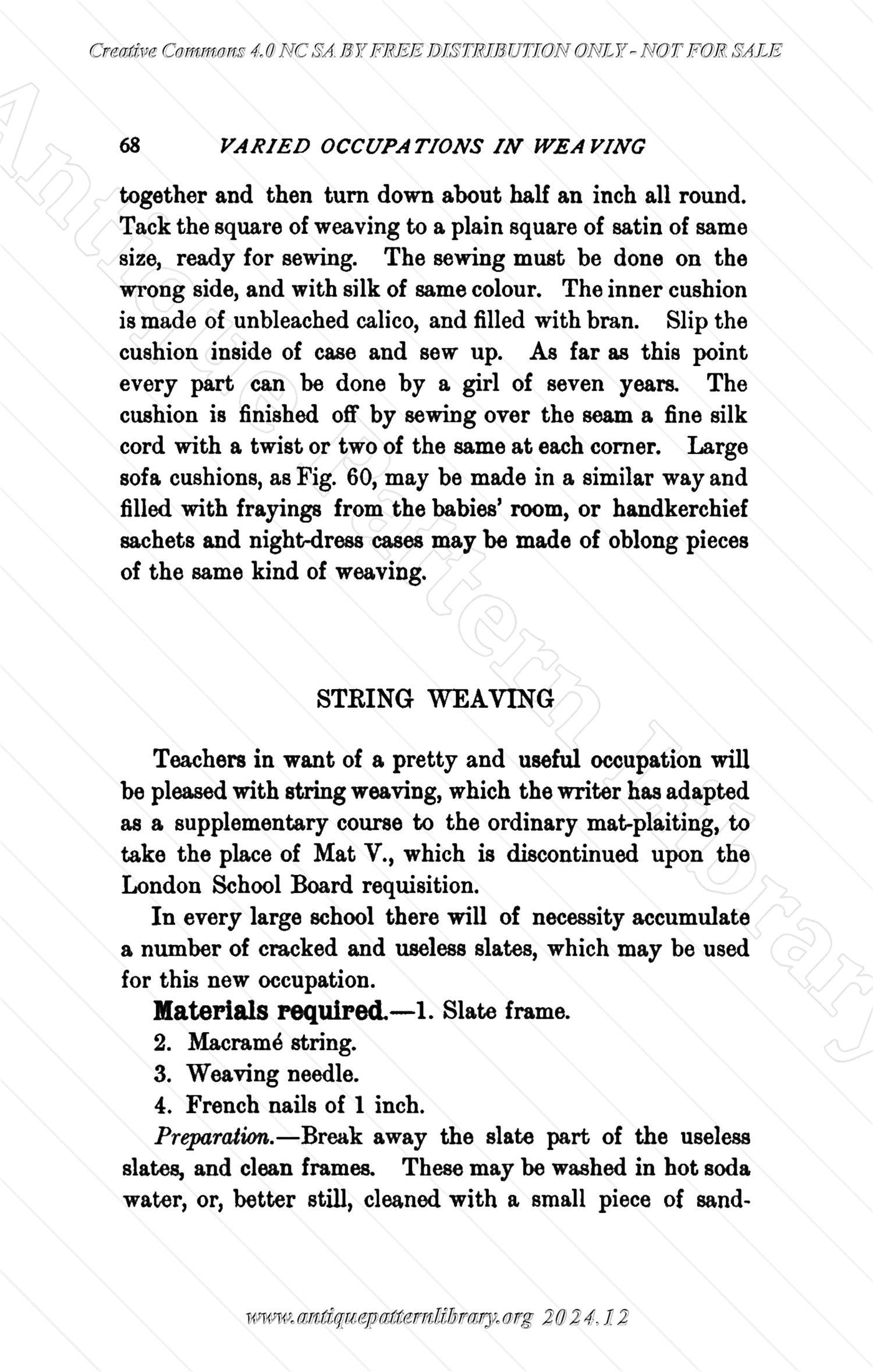 C-YS184 Varied Occupations in Weaving