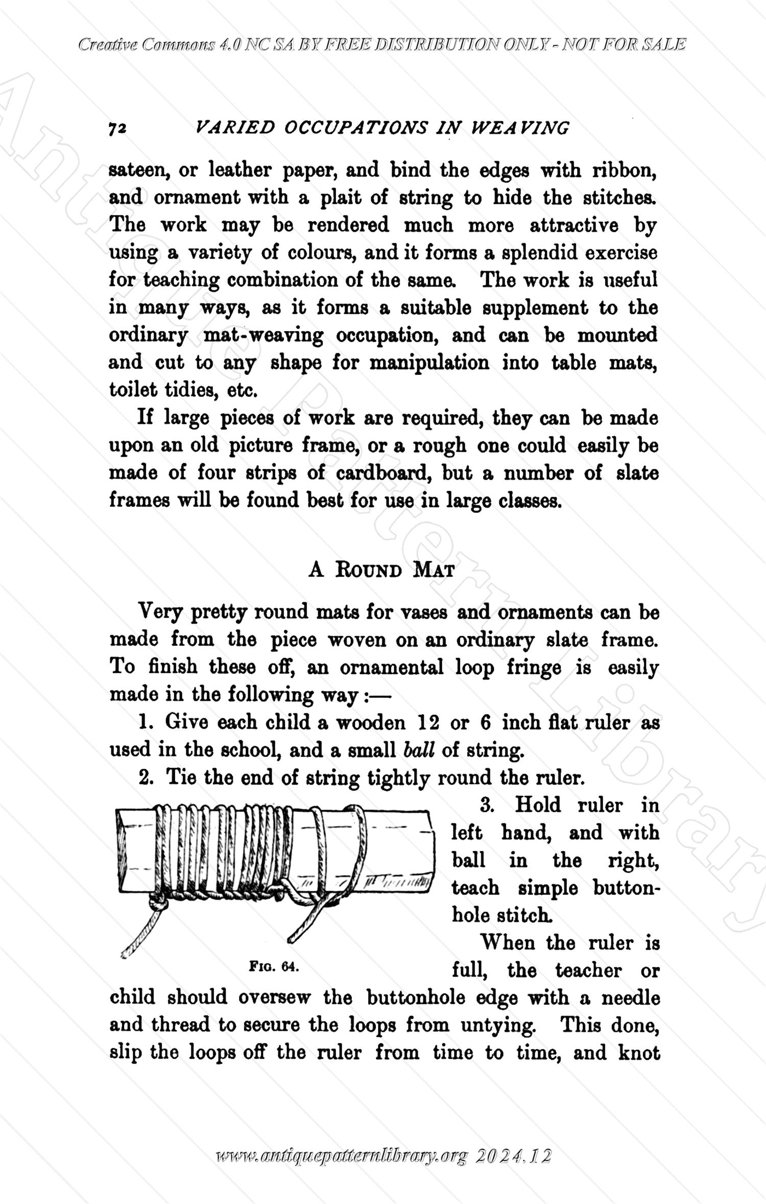 C-YS184 Varied Occupations in Weaving