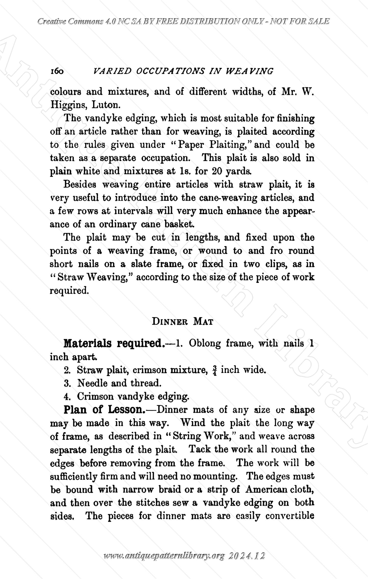 C-YS184 Varied Occupations in Weaving