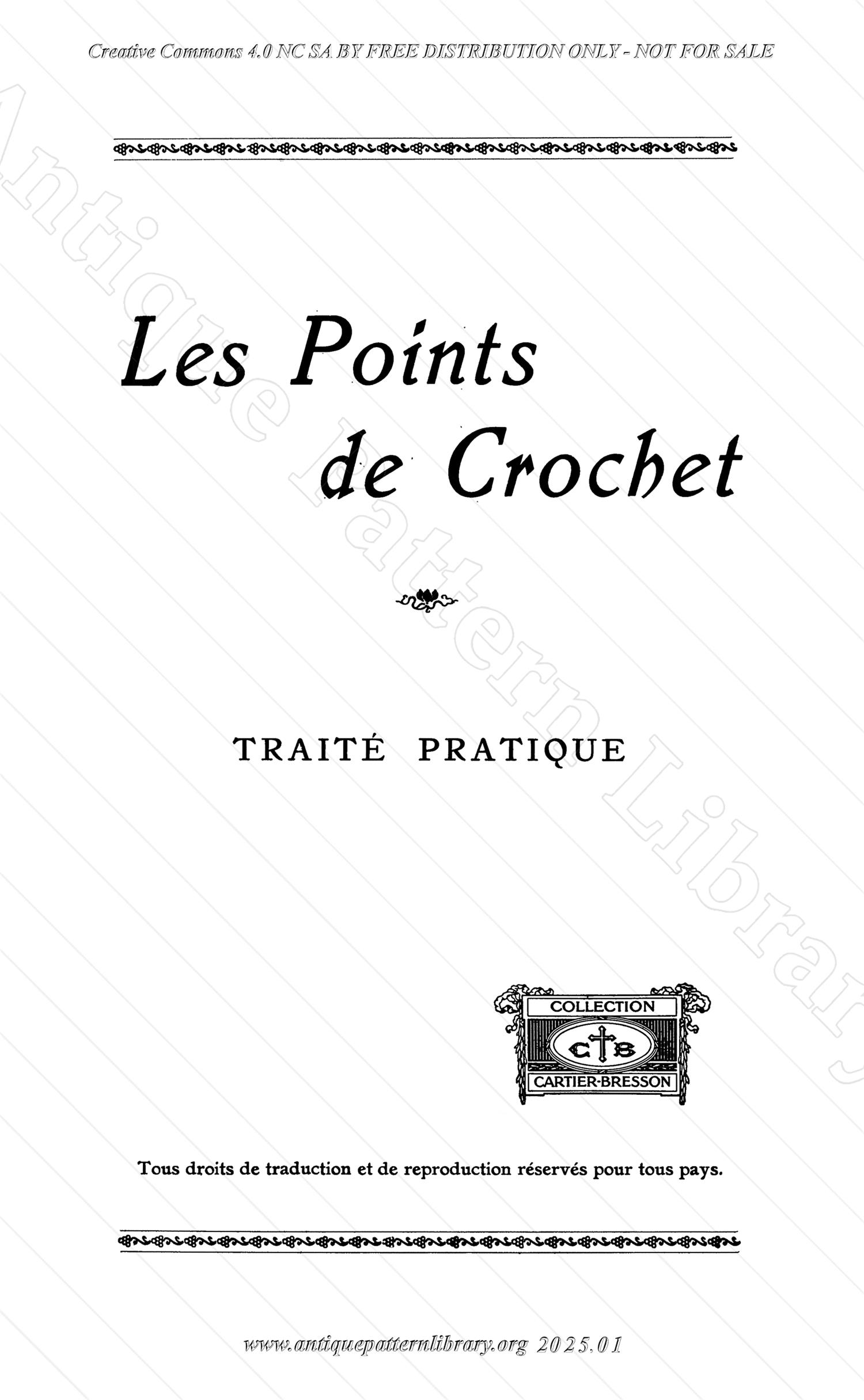 C-YS538 Les Points de Crochet