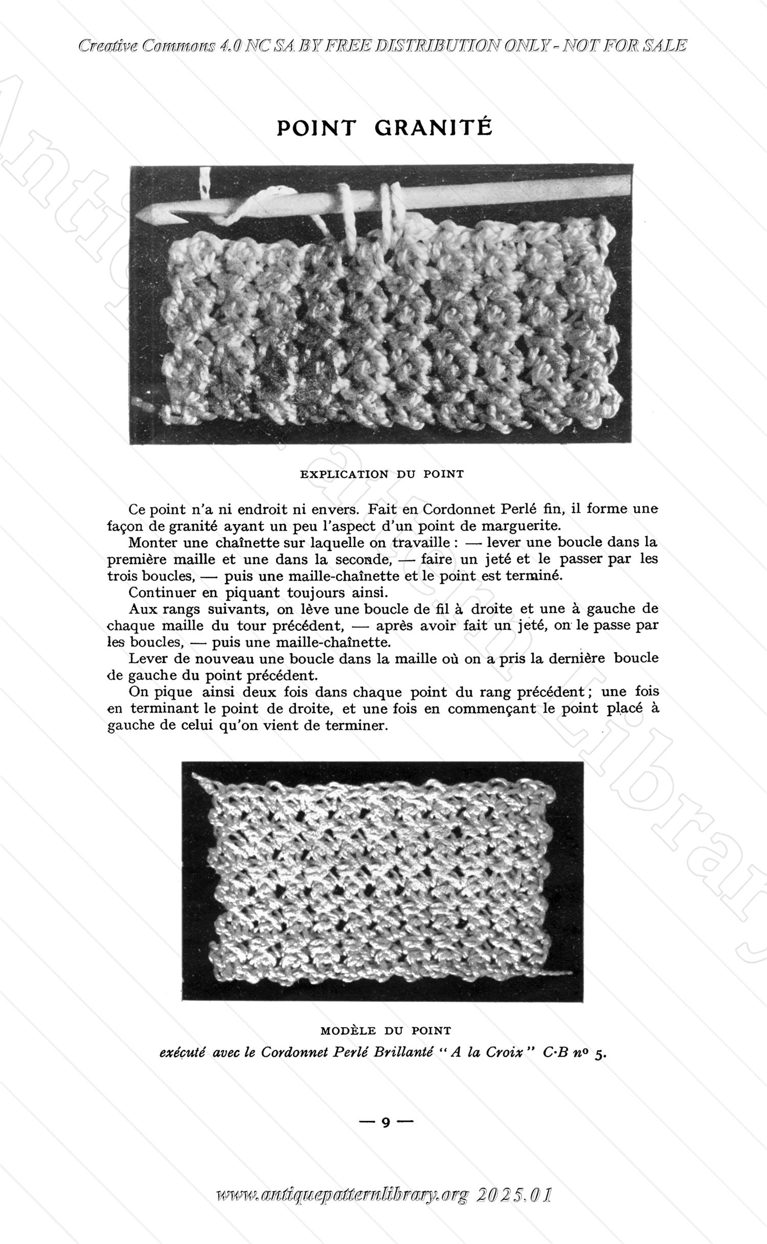 C-YS538 Les Points de Crochet