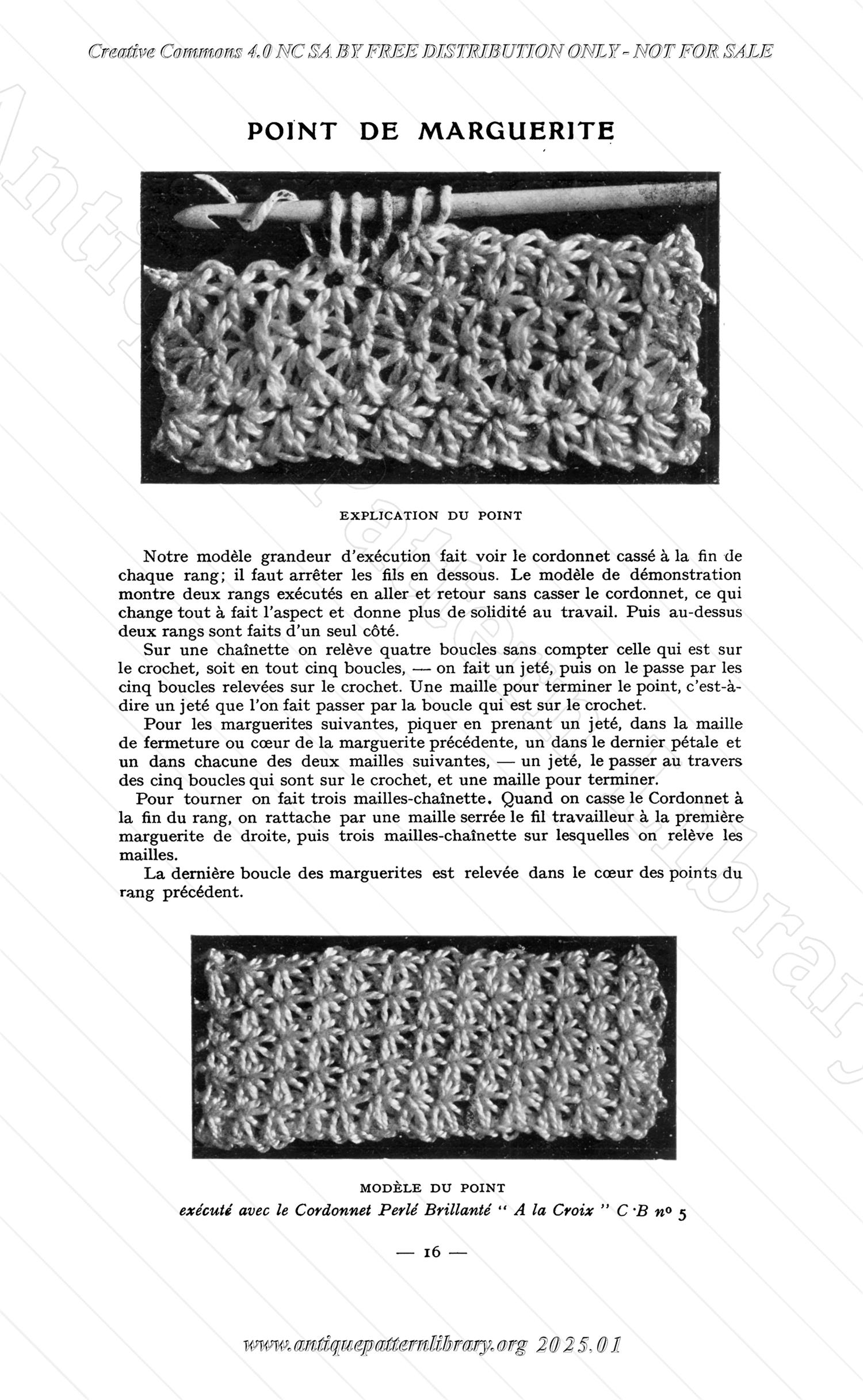 C-YS538 Les Points de Crochet