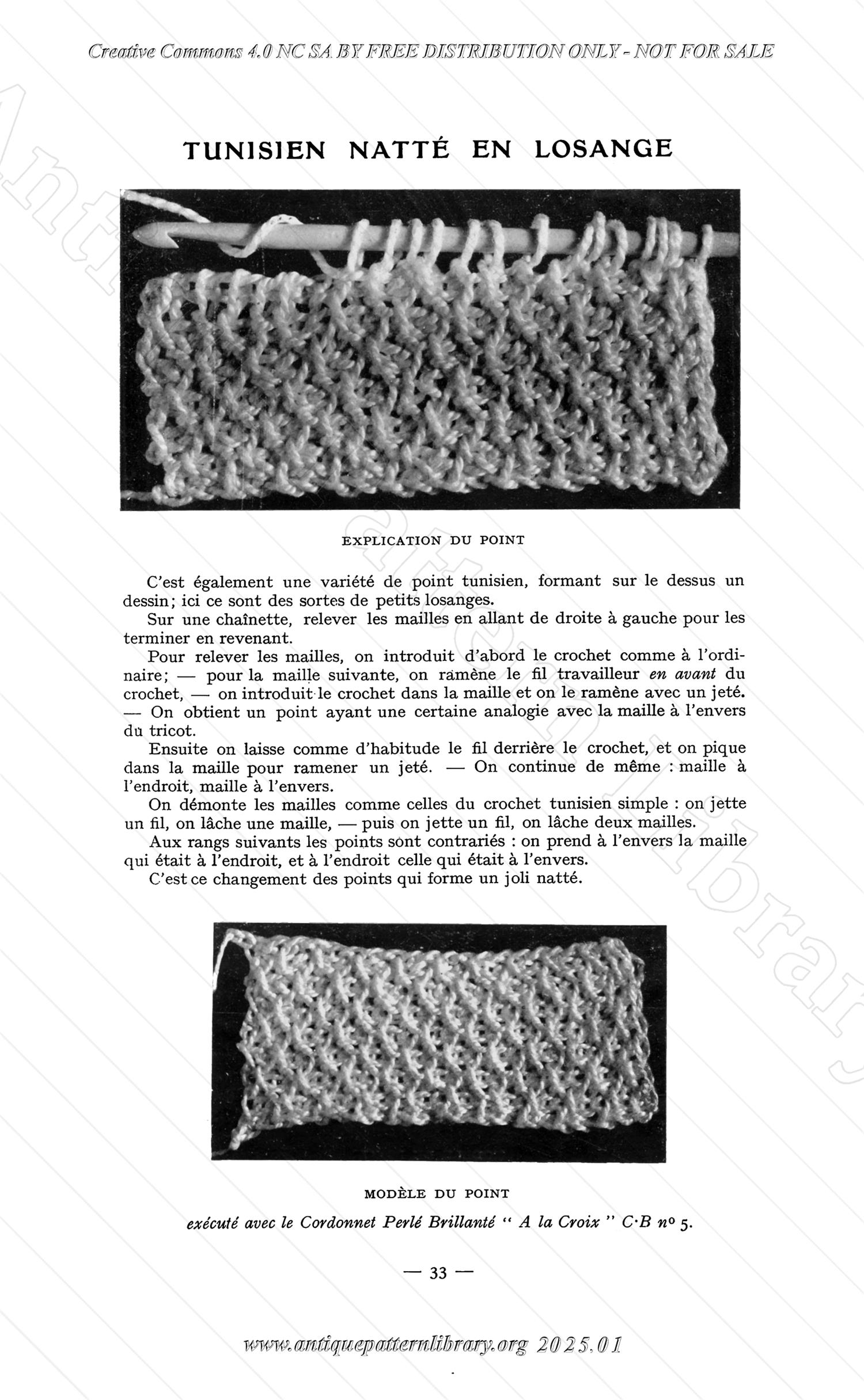 C-YS538 Les Points de Crochet