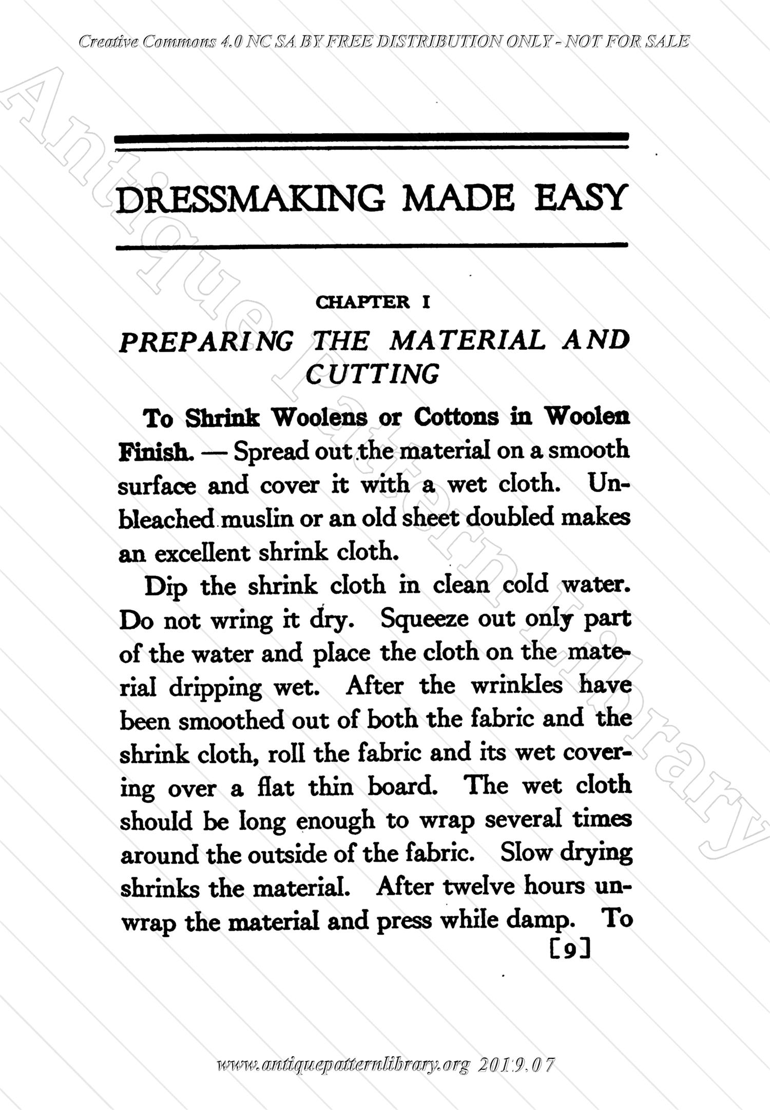 C-YS628 Dressmaking Made Easy