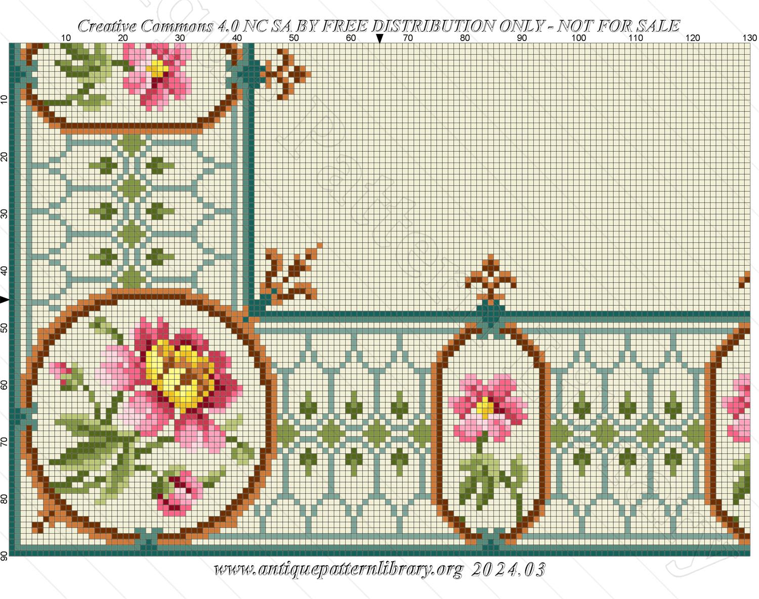 F-IS045 Corner design with fence and roses